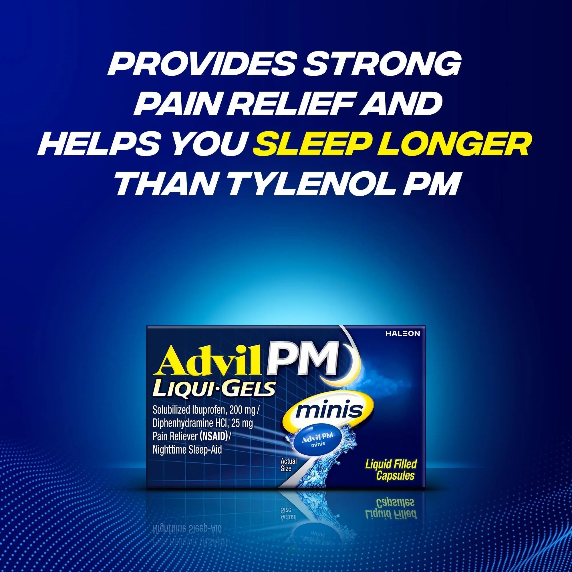 Advil PM Liqui-Gels Minis, 80 Liquid Filled Capsules Advil uk supplements