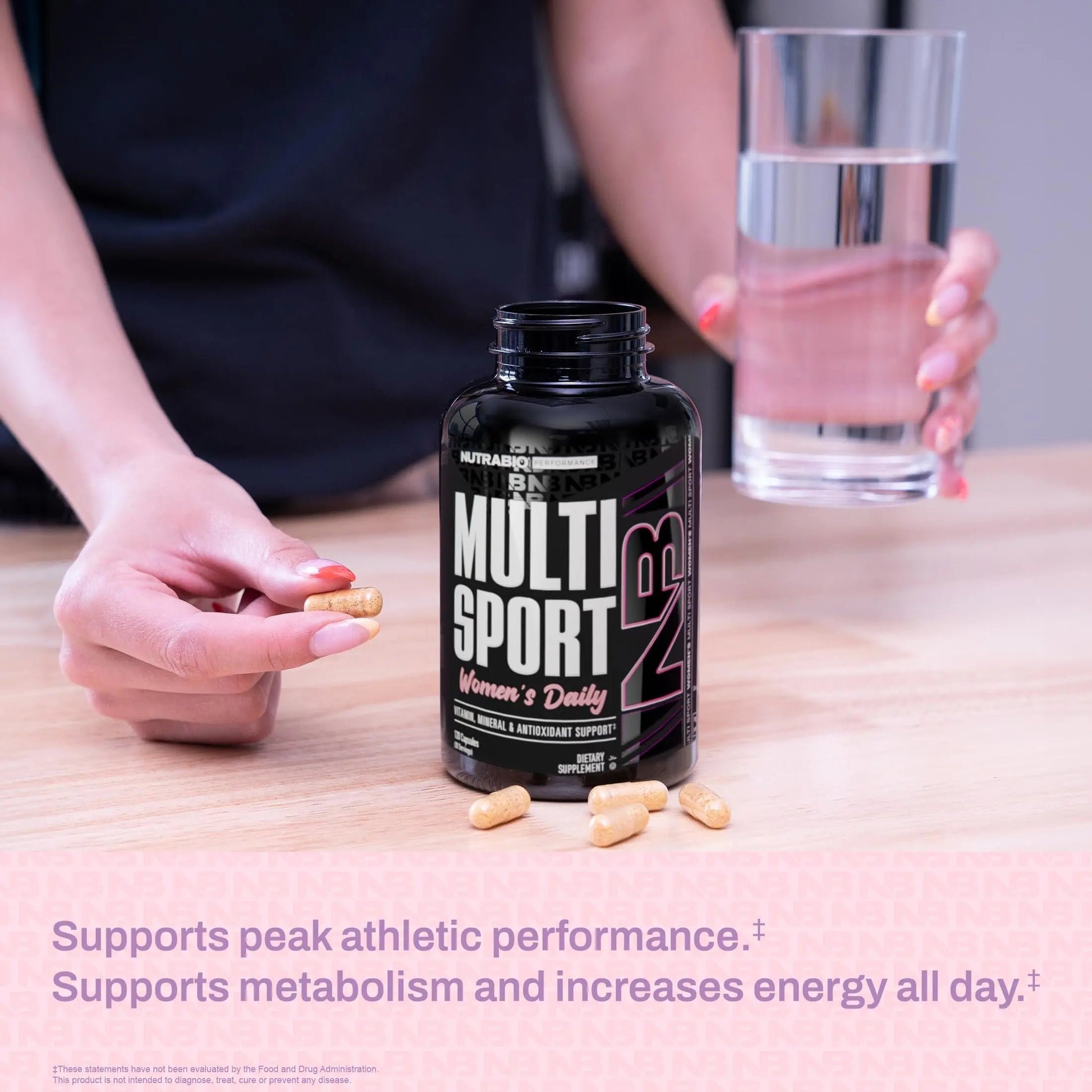 NutraBio Multisport for Women - Womens MultiVitamin - 33 Vitamins, Minerals, Micronutrients - Rich in Antioxidants NutraBio uk supplements