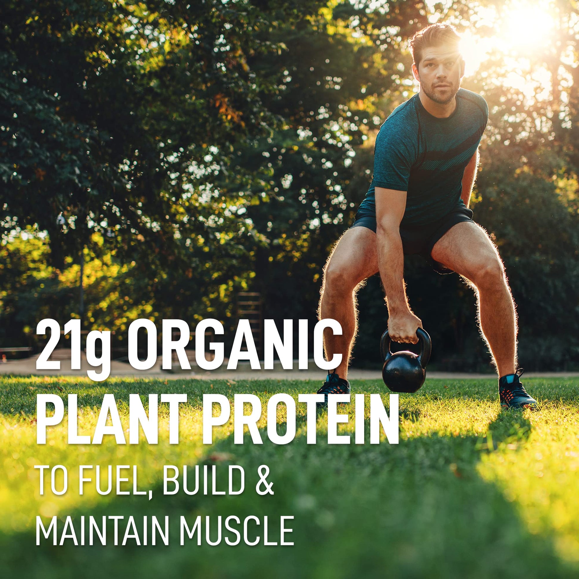 LeanFit Organic Plant-Based Protein, Natural Vanilla Flavor, 21g Vegan Protein, 19 Servings LeanFit uk supplements