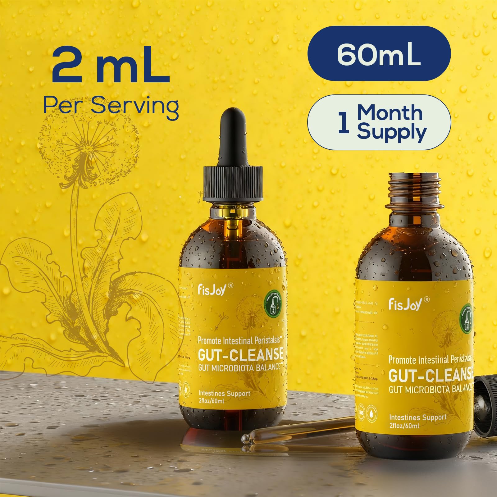 Fisjoy L-Carnitine & Herbal Liquid Drops – Gentle Daily Digestive Support with Pumpkin Seed, Clove & PAU D’Arco Extracts, Folate & Chromium, Vegan, Sugar-Free, 2 fl oz (60 mL) Fisjoy uk supplements