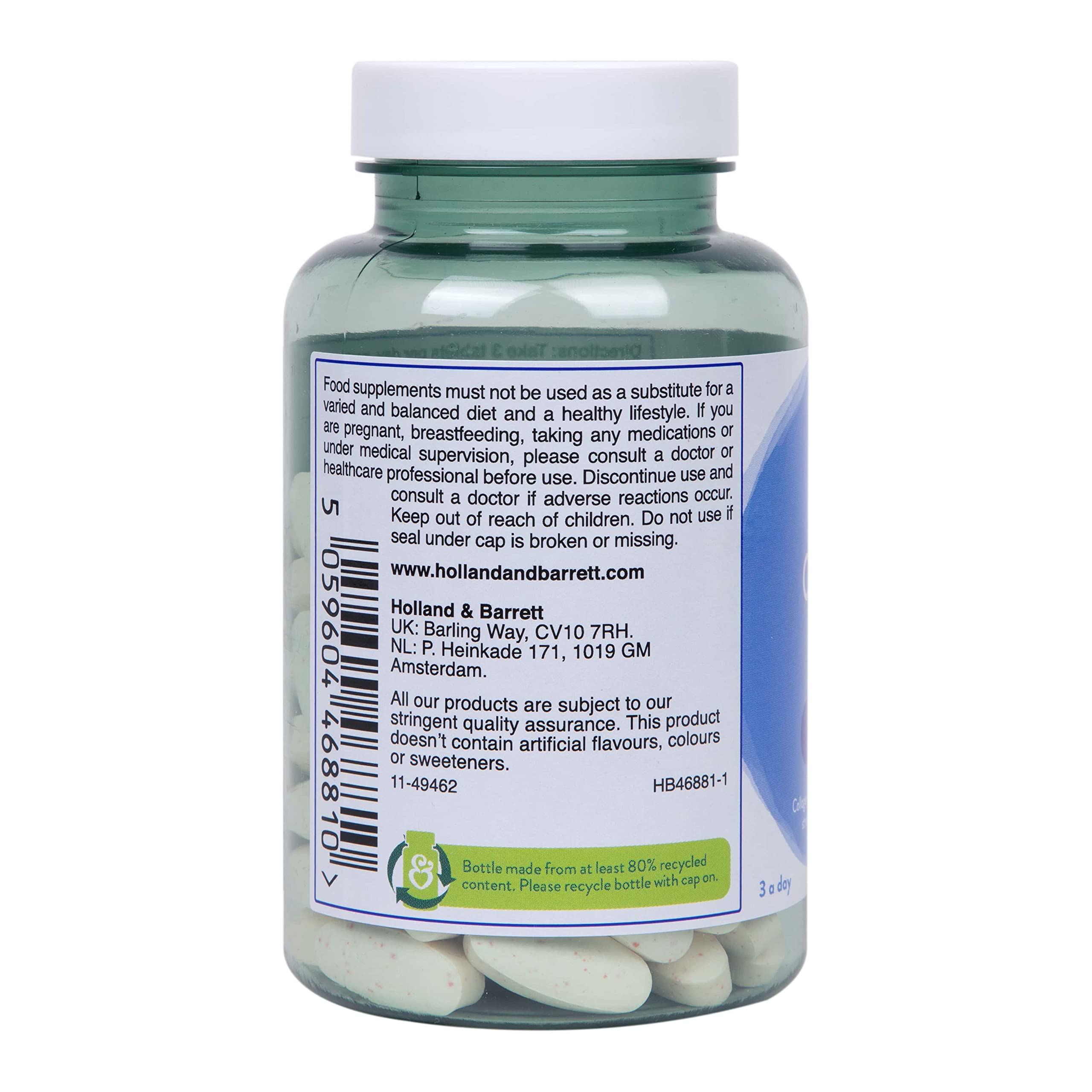 Holland and Barrett Marine Collagen with Vitamin C 3000mg 90 Tablets Holland & Barrett uk supplements