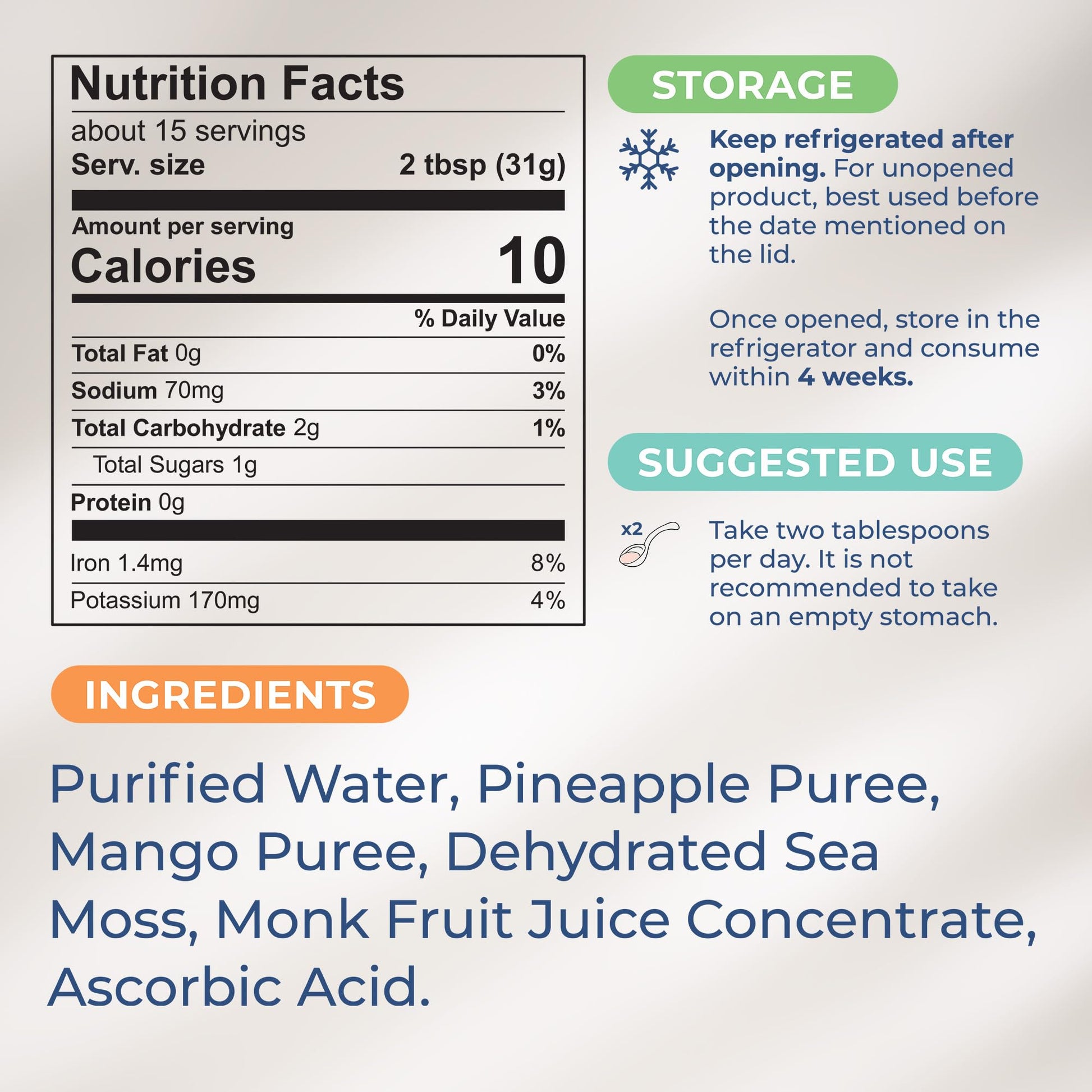TrueSeaMoss Wildcrafted Irish Sea Moss Gel –7 Flavors- Nutritious Organic Raw TrueSeaMoss uk supplements