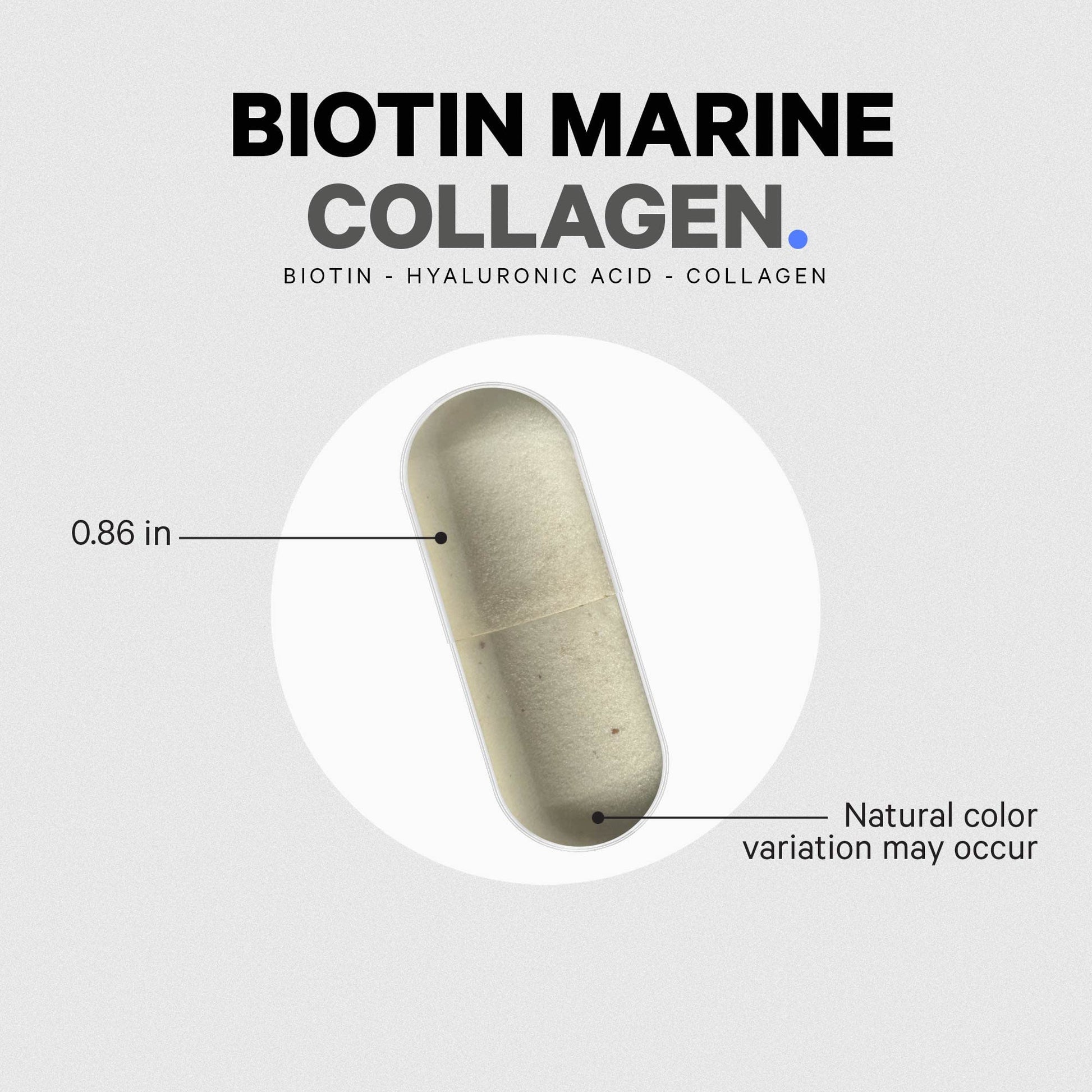 Codeage Biotin Marine Collagen Peptides - Wild-Caught Marine Collagen Types I & III, Biotin, Vitamins C & E, Hyaluronic Acid, Amino Acids, Fruit and Herb Blend, Non-GMO - 120 Capsules Codeage uk supplements