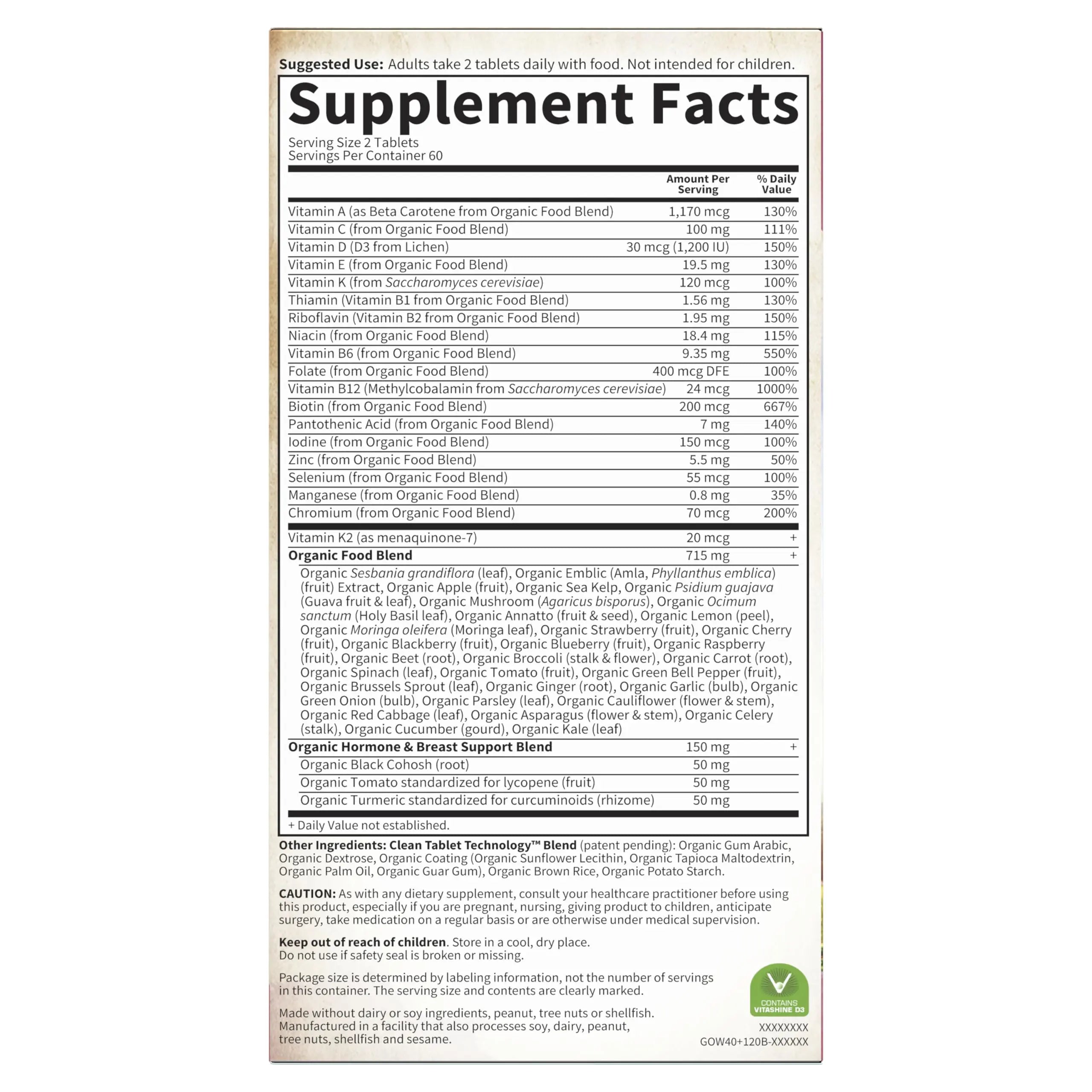 Garden of Life Multivitamin for Women 40 Plus, Organics Womens Vitamins, Hormone & Breast Health Support Blend Garden of Life uk supplements