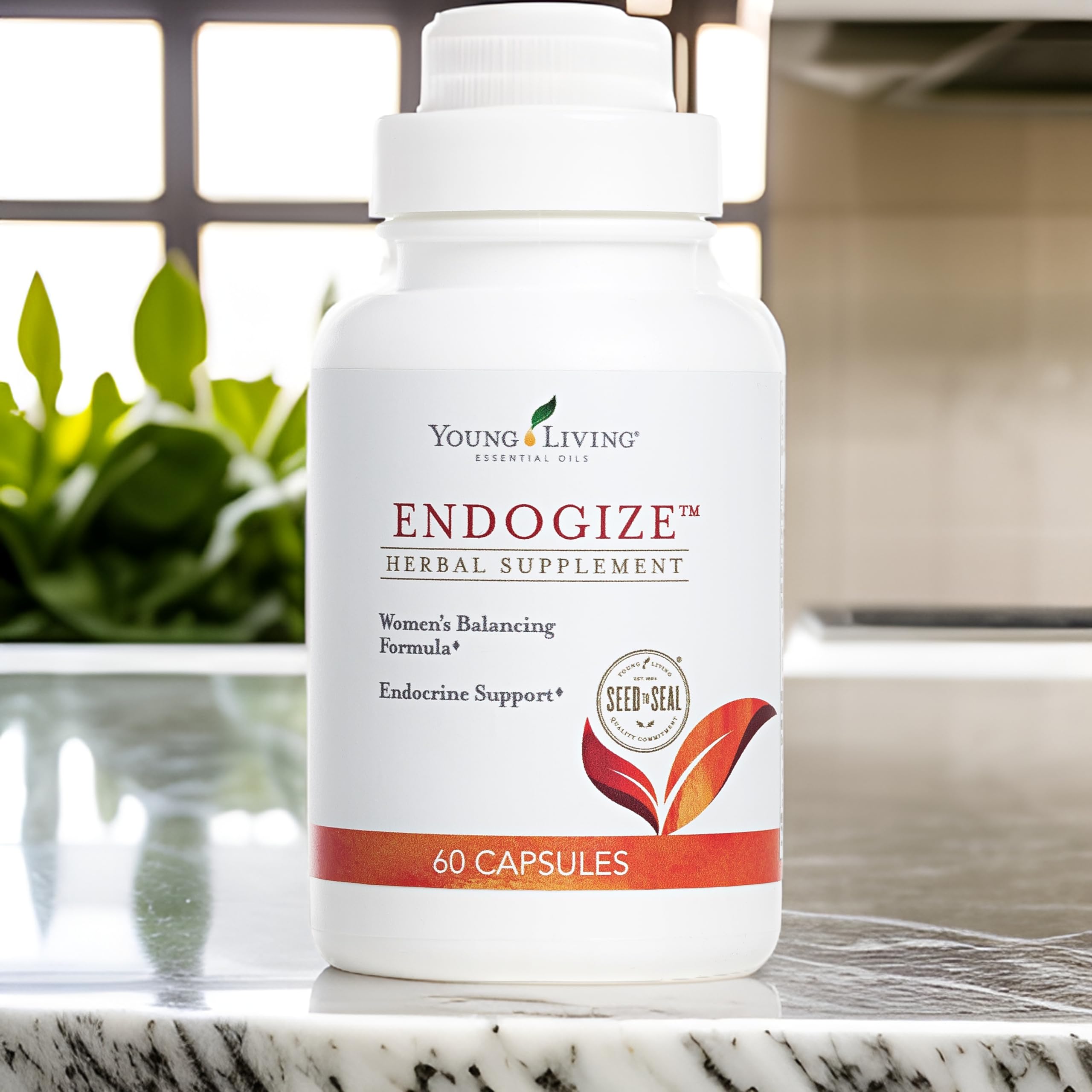 Young Living - EndoGize 60 Capsules | Hormonal Health & Endocrine System Support with Essential Oils | Daily Herbal Supplement for Women's Wellness & Balancing Formula Young Living uk supplements