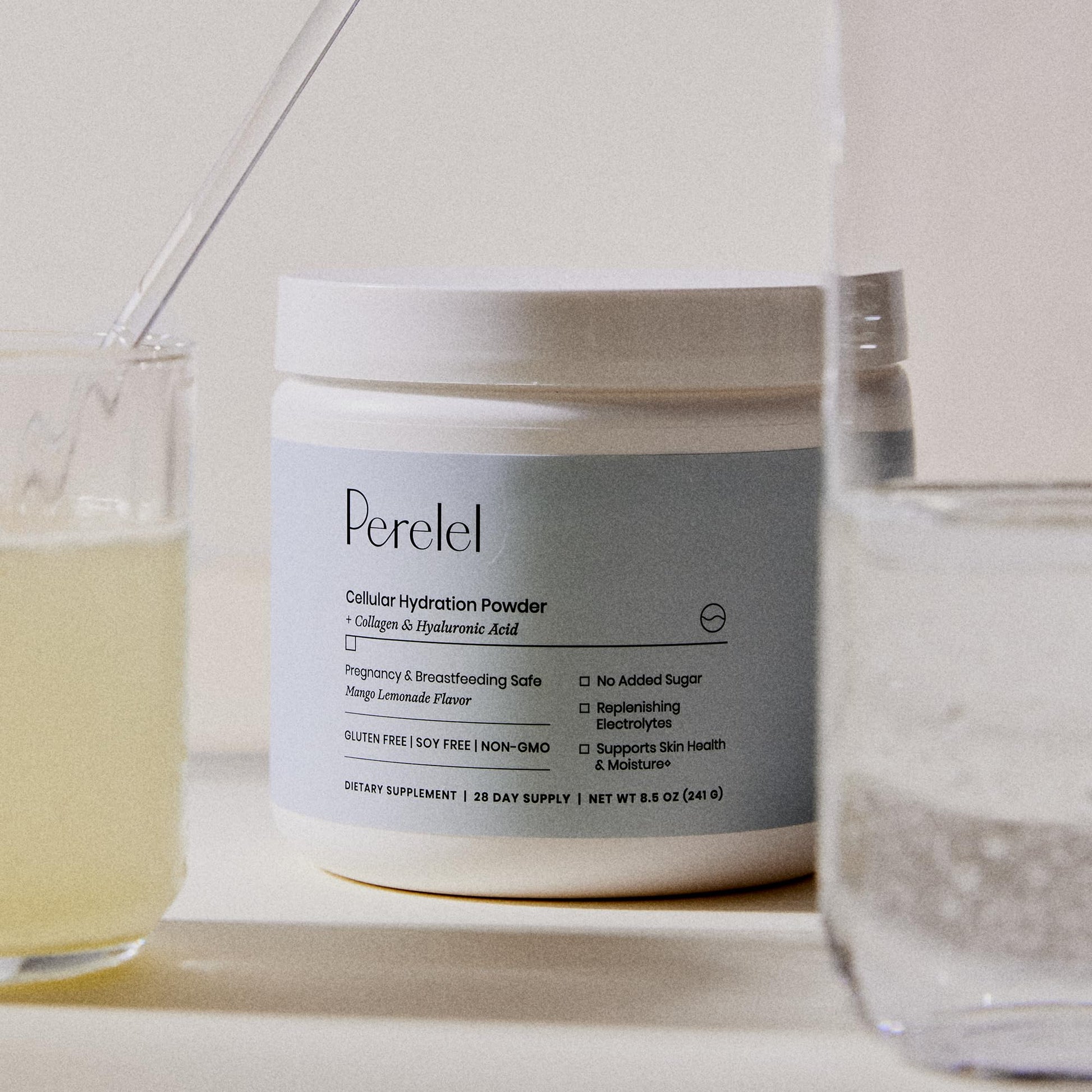Perelel Hydration Powder, Electrolyte Supplement with Collagen & Hyaluronic Acid, Mango Lemonade Flavor, Soy & Gluten Free, Non GMO, No Added Sugar, 28 Servings Perelel uk supplements