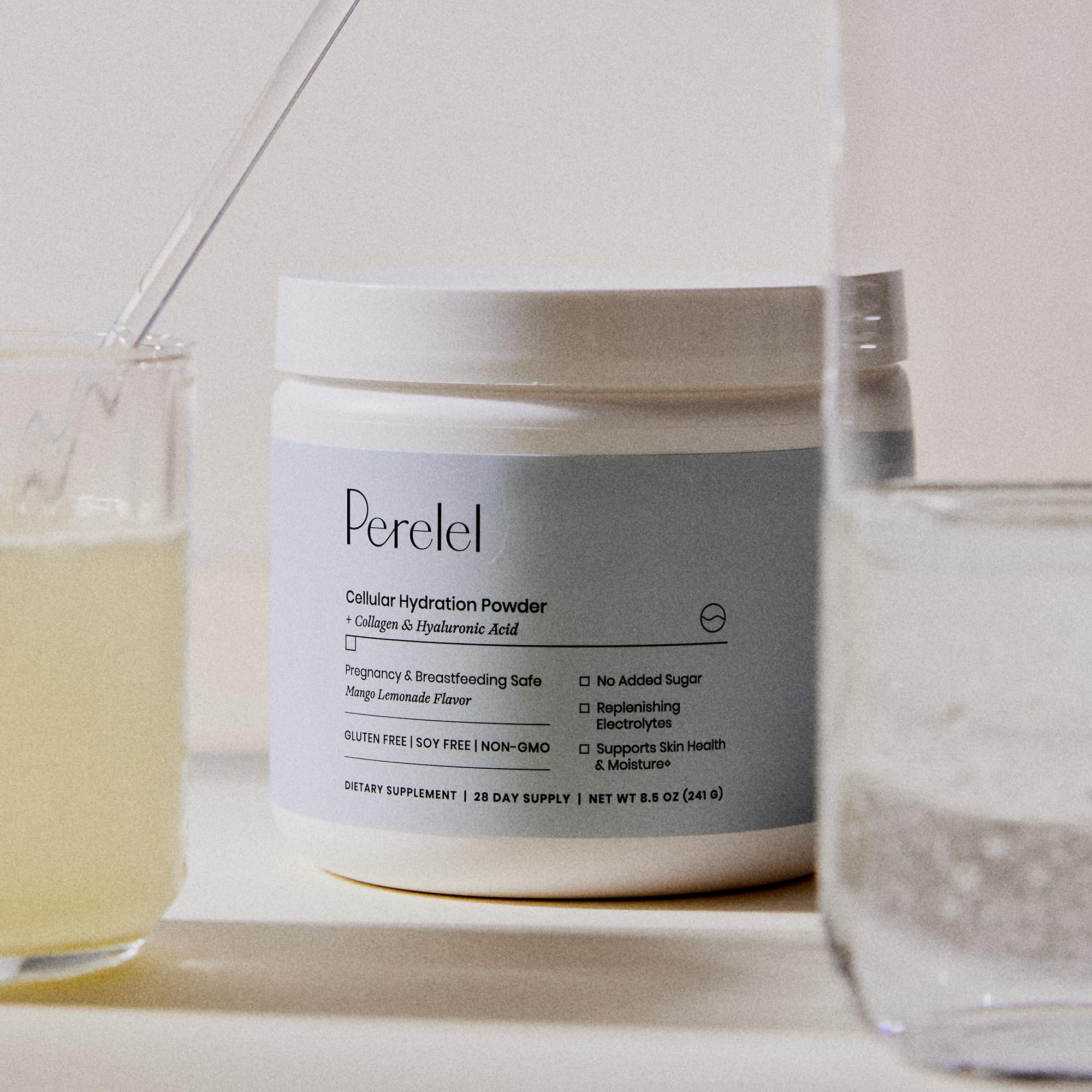 Perelel Hydration Powder, Electrolyte Supplement with Collagen & Hyaluronic Acid, Mango Lemonade Flavor, Soy & Gluten Free, Non GMO, No Added Sugar, 28 Servings Perelel uk supplements