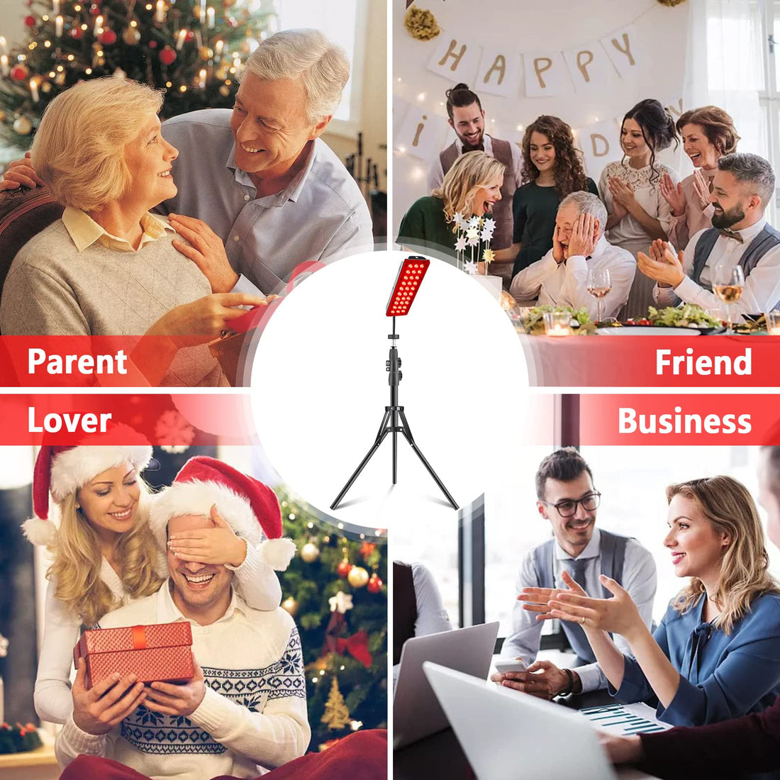 RUISQM Red Light Therapy Lamp, Infrared Light Therapy with Stand - 660nm Redlight & 850nm RUISQM uk supplements