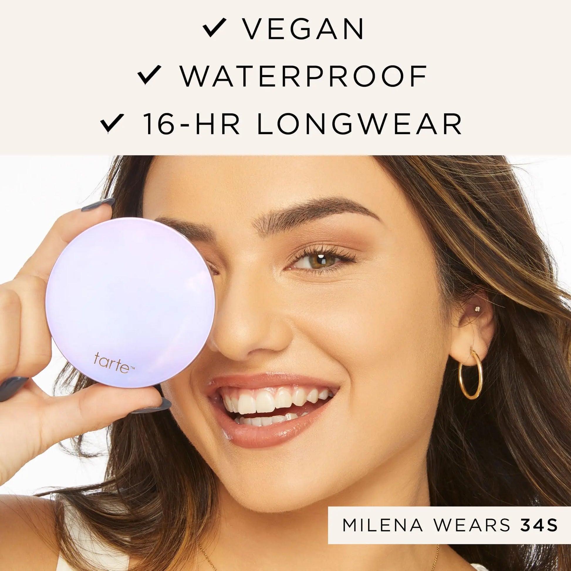tarte face tape pressed powder – Medium-Coverage Waterproof Powder, Hyaluronic Acid & Peptides to Smooth & Set Makeup, Lightweight, Vegan & Cruelty-Free, full size, 20S light sand tarte uk supplements