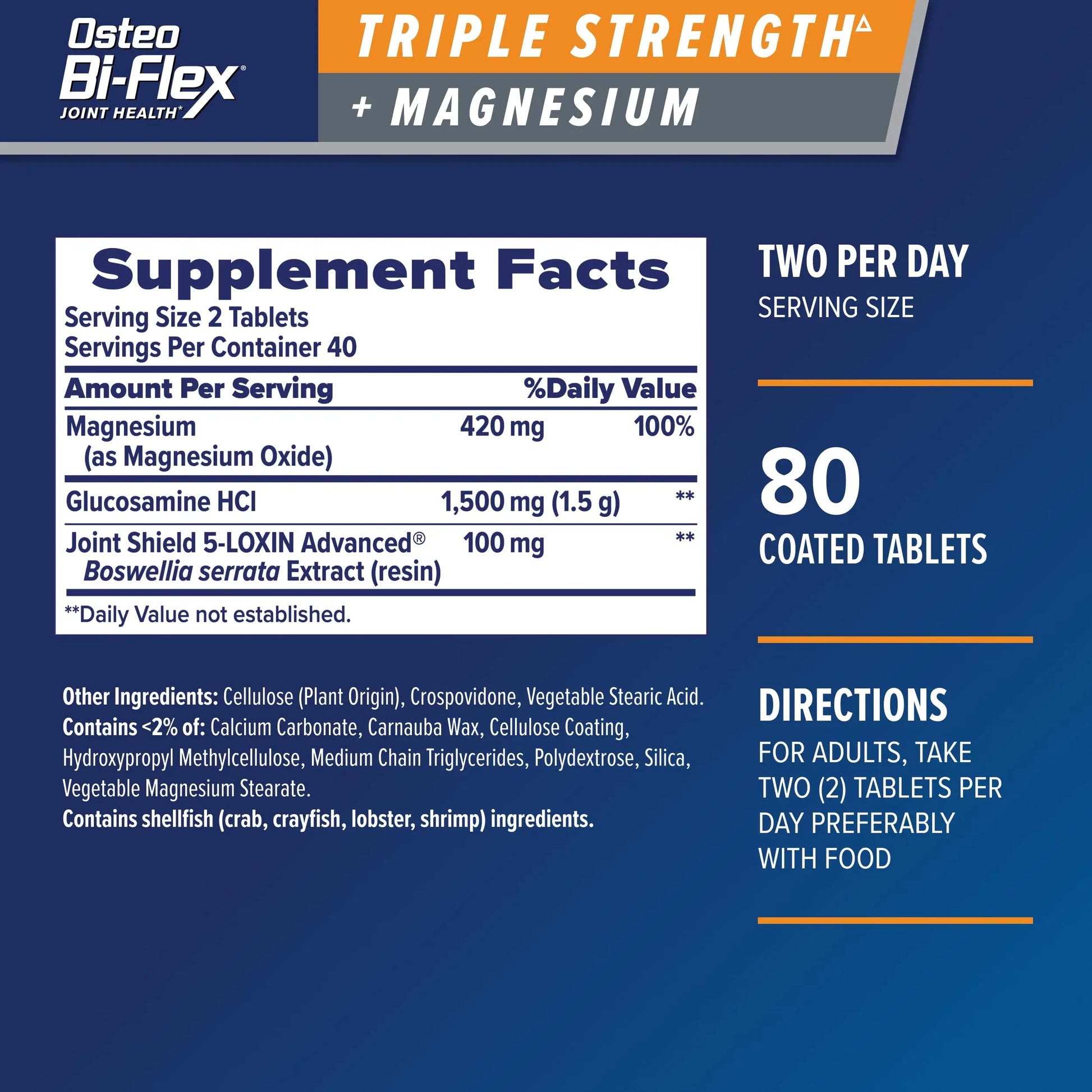 Osteo Bi-Flex Triple Strength Glucosamine Supplement with Magnesium, Improve Joint Function, Helps Leg Cramps and Muscle Function, 80 Coated Tablets Osteo Bi-Flex uk supplements