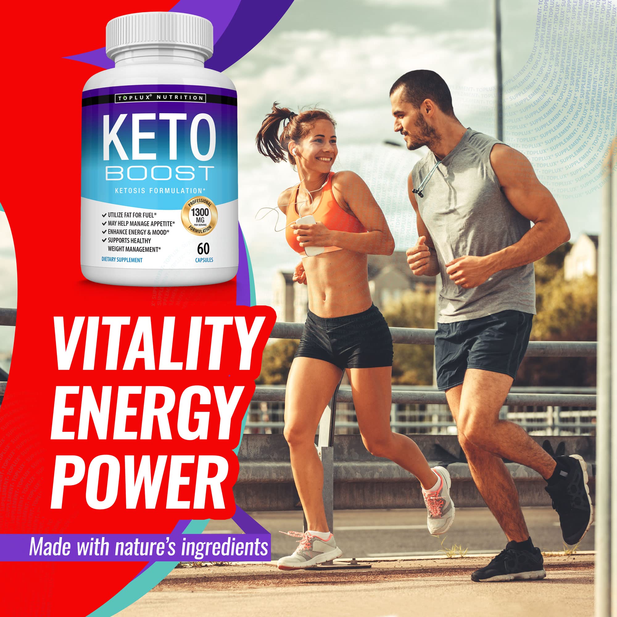 Keto Boost Diet Pills Ketosis Supplement - Natural Exogenous Keto Formula Support Energy Toplux uk supplements