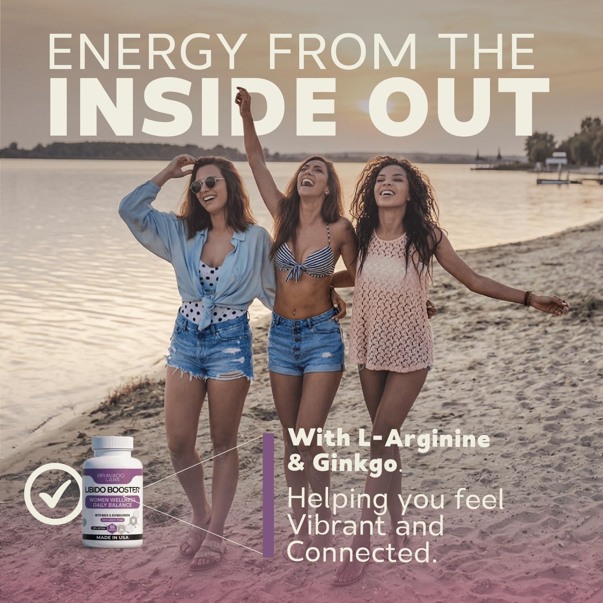 Female Libido Booster for Women – Advanced Women’s Intimacy & Confidence Support – Plant-Based Herbal Blend with Maca, Ginseng & L-Arginine – Made in USA – 60 Capsules Bravado Labs uk supplements