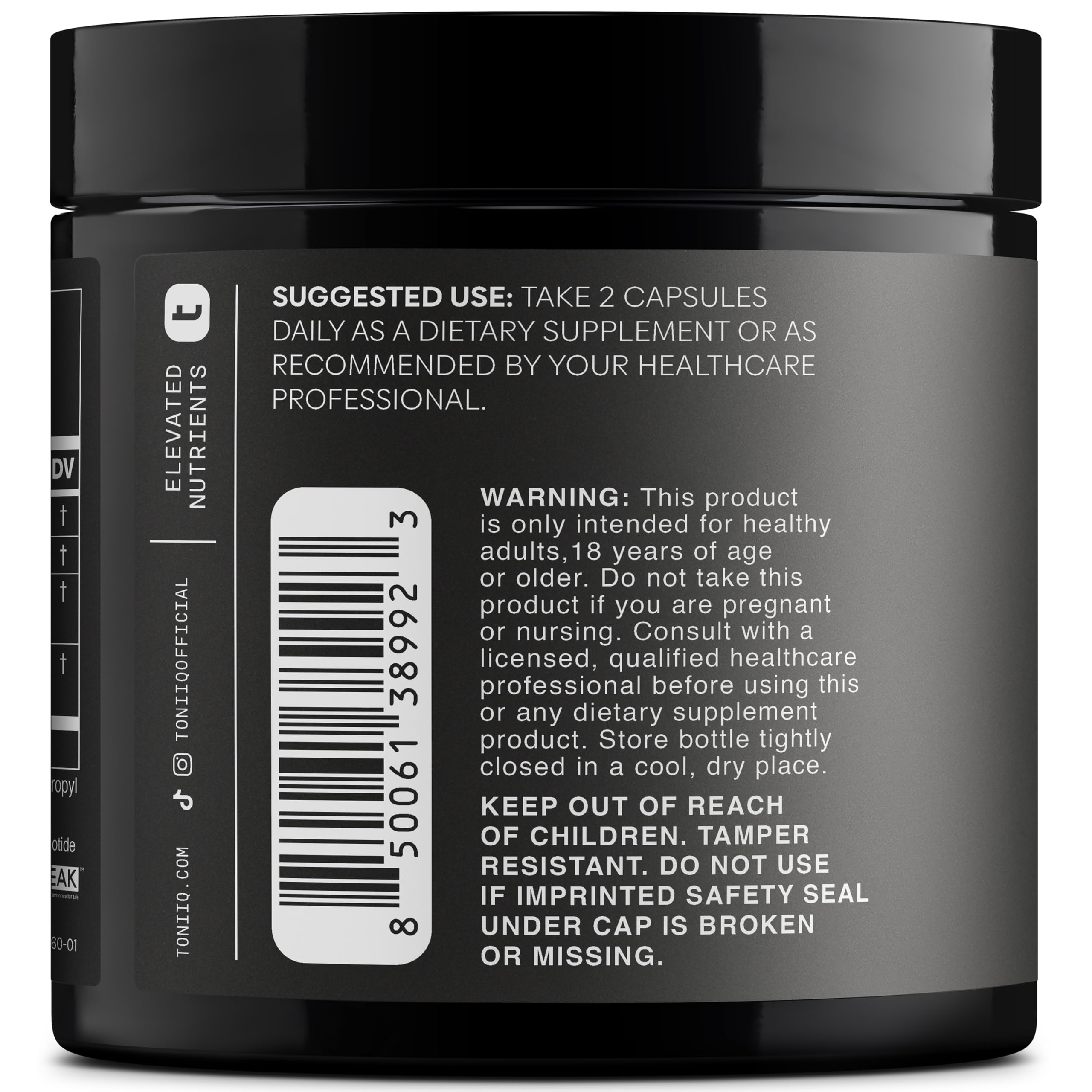 Toniiq NMNH Supplement – Ultra High Potency 1,000mg Complex with Clinically Studied Uthpeak™ NMNH, Resveratrol, Quercetin & TMG – Highly Purified – Third-Party Lab Tested – 60 Capsules Toniiq uk supplements