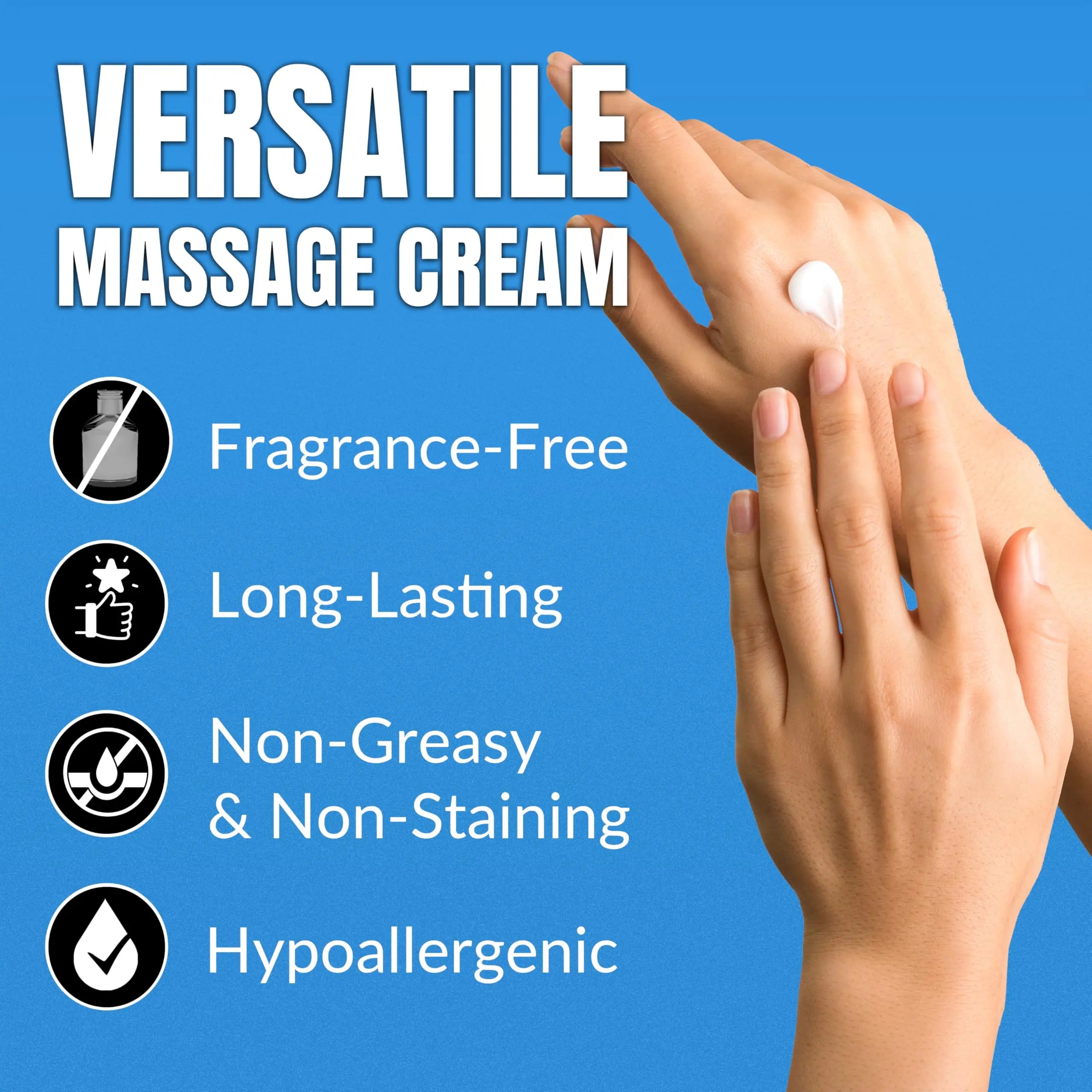 HawkGrips 8oz Massage Emollient and 8oz Massage Cream Bundle, Unscented, IASTM Massage, Cupping Therapy, Whole Body Muscle Cream, Deep Tissue Professional Massage Therapy HawkGrips uk supplements