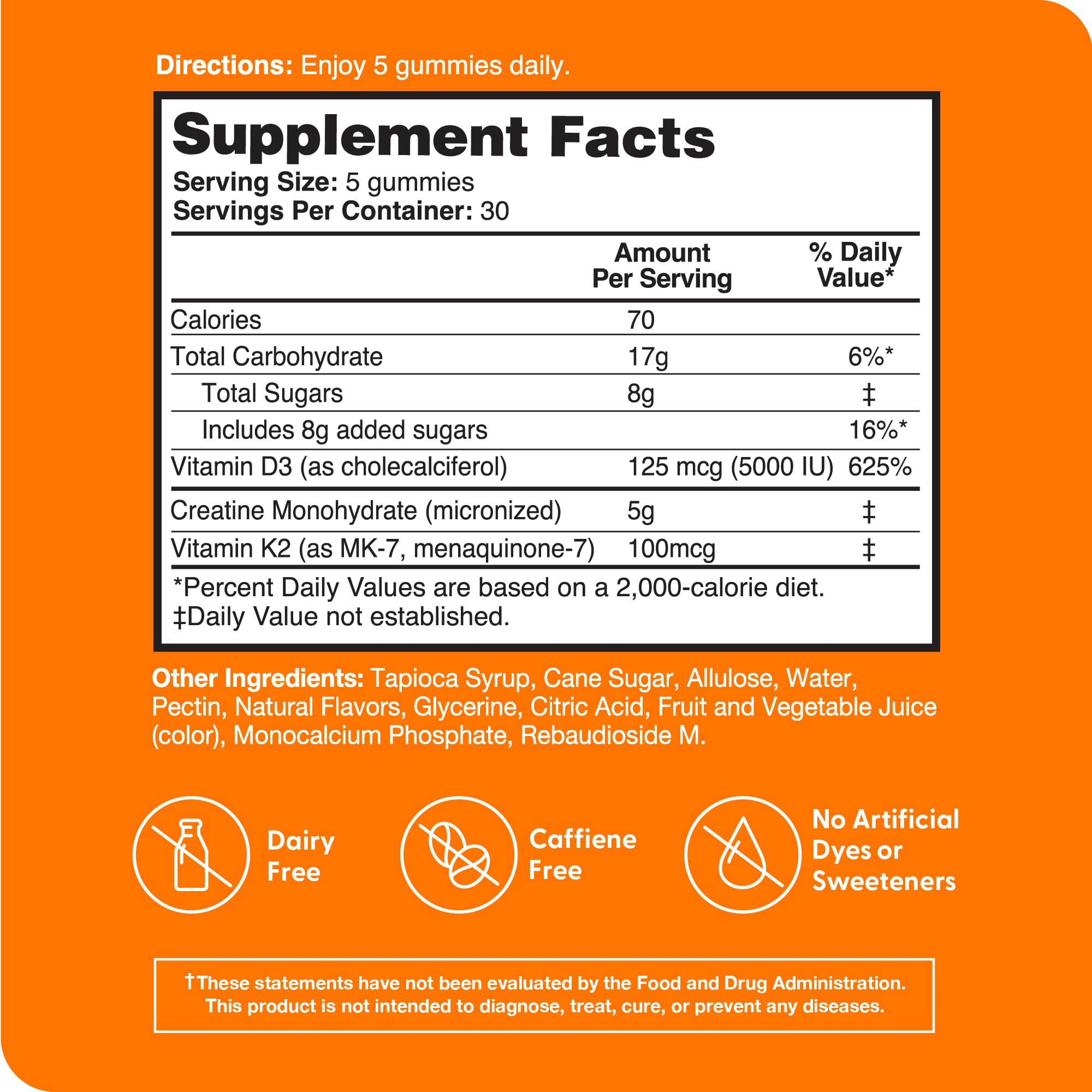 Zena Nutrition Creatine Gummies with D3 & K2, Creatine Monohydrate for Men and Women, Supports Bone, Muscle, & Cognitive Health, Gummy Workout Supplement, Watermelon Flavor, 150ct, 30 Daily Servings Zena Nutrition uk supplements
