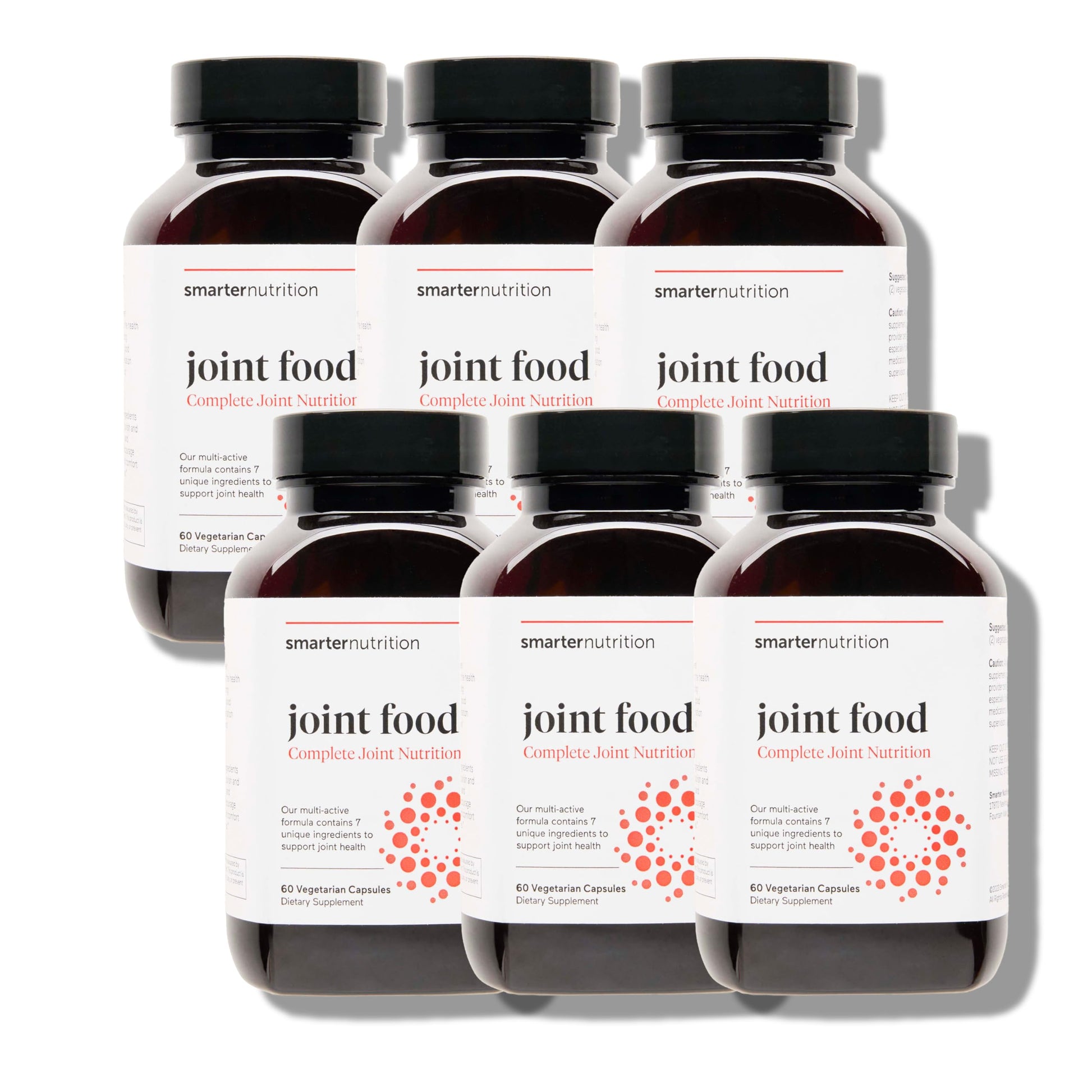 SMARTERNUTRITION Joint Food - Whole-Food Joint Supplement to Support Lubrication & Mobility - Formulated with Collagen Type II, MSM, Vitamin C, Turmeric, Bromelain - 6 Pack[180-Day Supply] SMARTERNUTRITION uk supplements