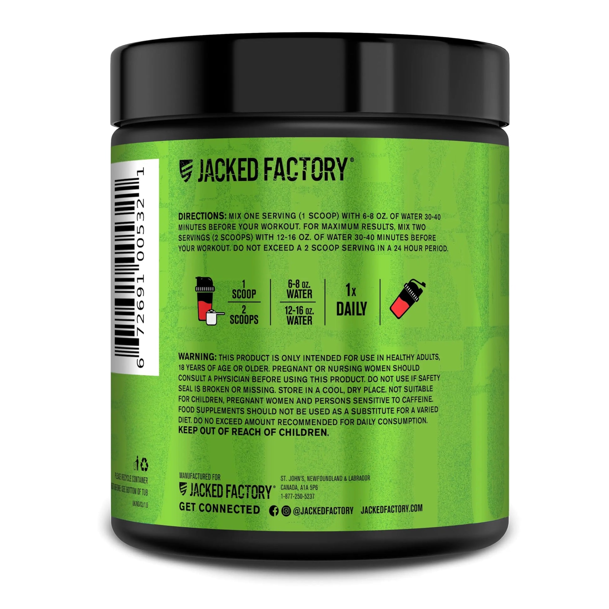 Jacked Factory NITROSURGE Pre Workout Supplement - Endless Energy, Instant Strength Gains, Clear Focus, Intense Pumps - NO Booster & Preworkout Powder with Beta Alanine Jacked Factory uk supplements