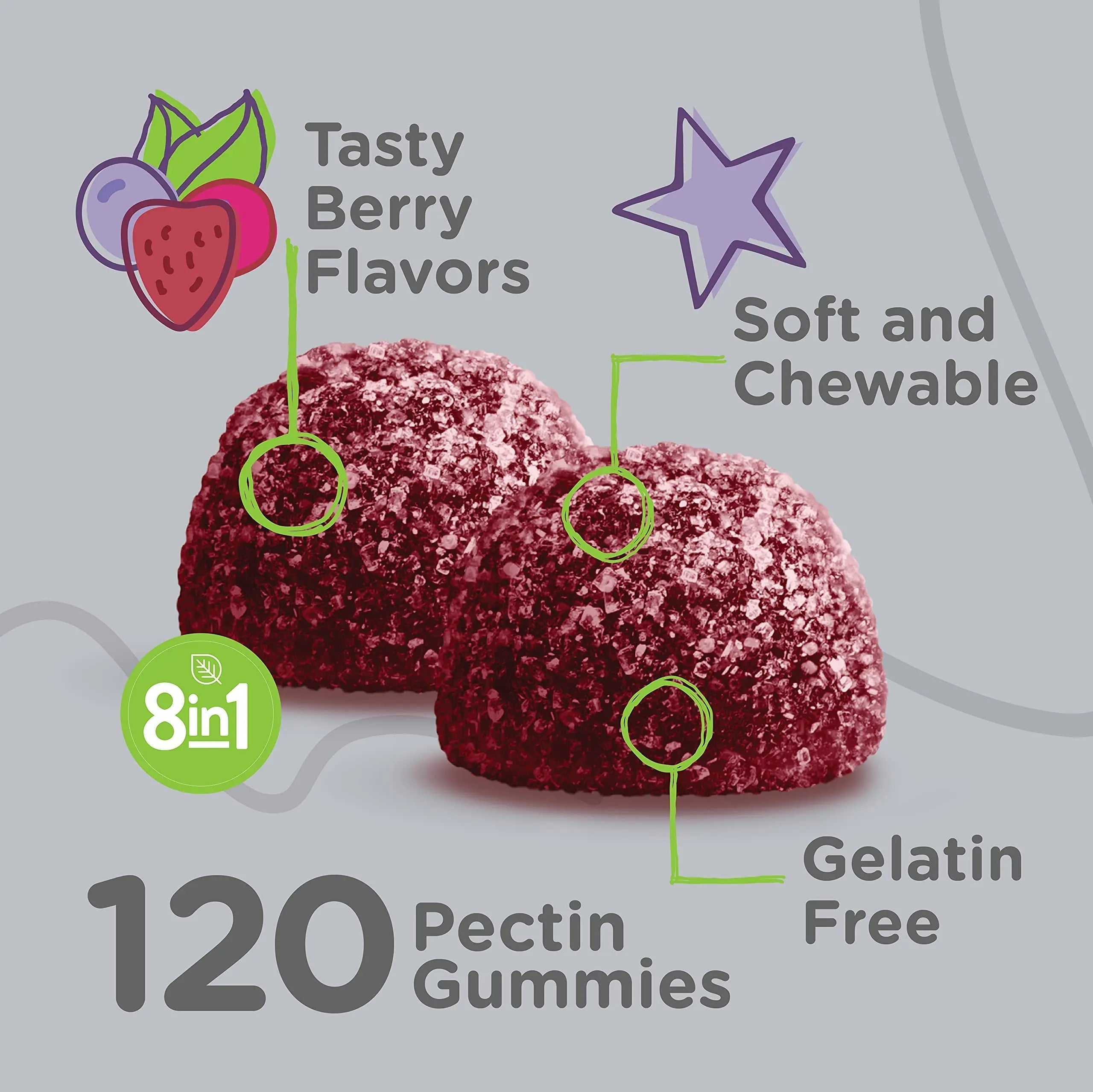 Viteey Kids Multivitamin Gummies with Probiotics - 8-1 Kids Vitamins for Immune Health Support with Vitamin C, D3, B12, B6 Viteey uk supplements