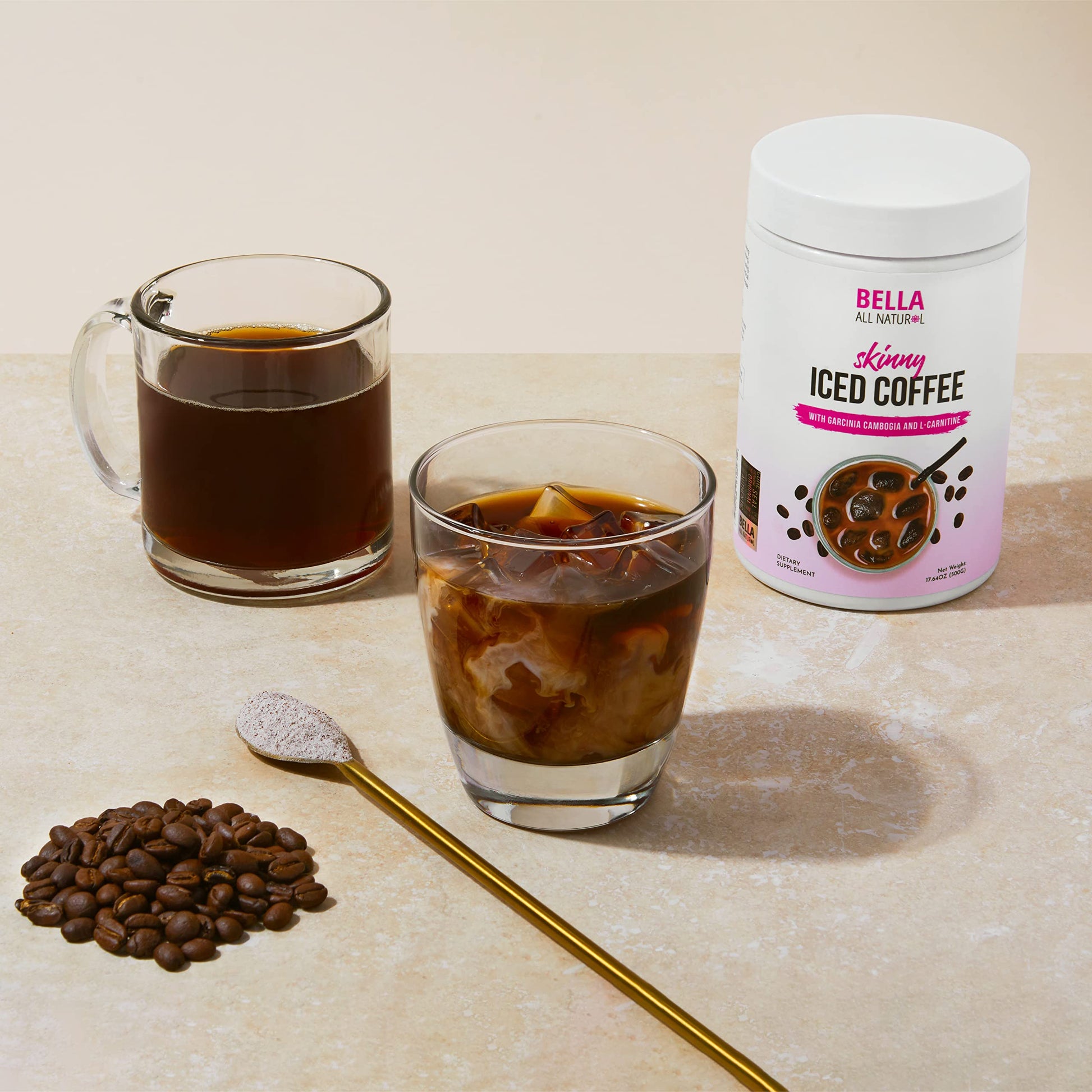 Bella All Natural Skinny Iced Coffee - Good Taste - 500 Grams Bella All Natural uk supplements