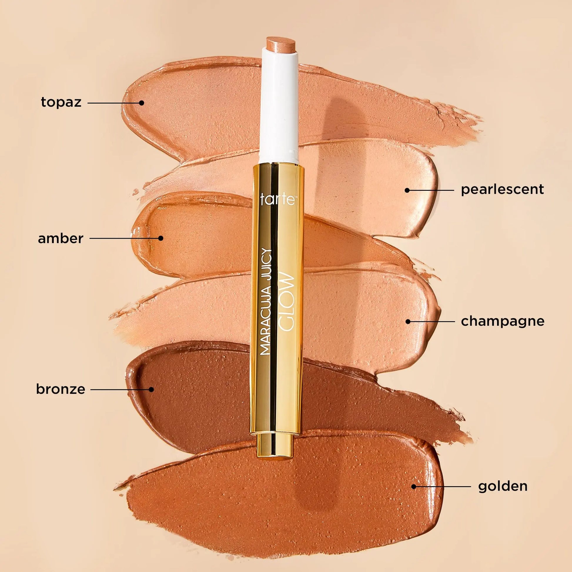 tarte maracuja juicy glow highlight – Highlighter with Vitamin E to Hydrate, Blur appearance for a Smooth Buildable & Luminous Radiant Finish, Vegan & Cruelty-Free, full size, champagne glow tarte uk supplements