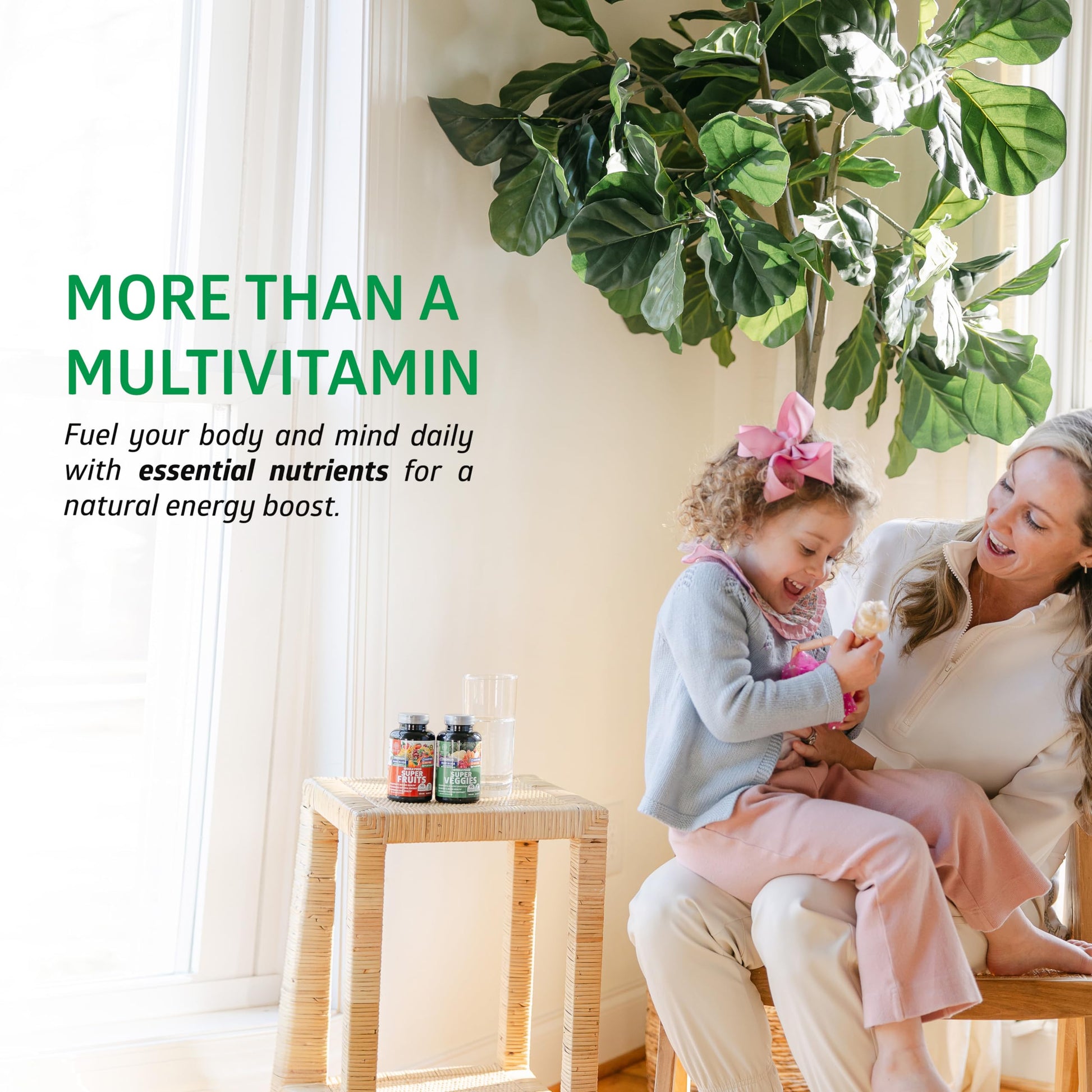 4-Pack N1N Premium Super Fruits & Veggies Supplement, 360 Caps, Whole Food & Natural Superfood for Women, Men & Kids - Packed with Aloe Vera, Vitamins & Minerals, Better Than Multivitamins,100% Vegan Number One Nutrition uk supplements