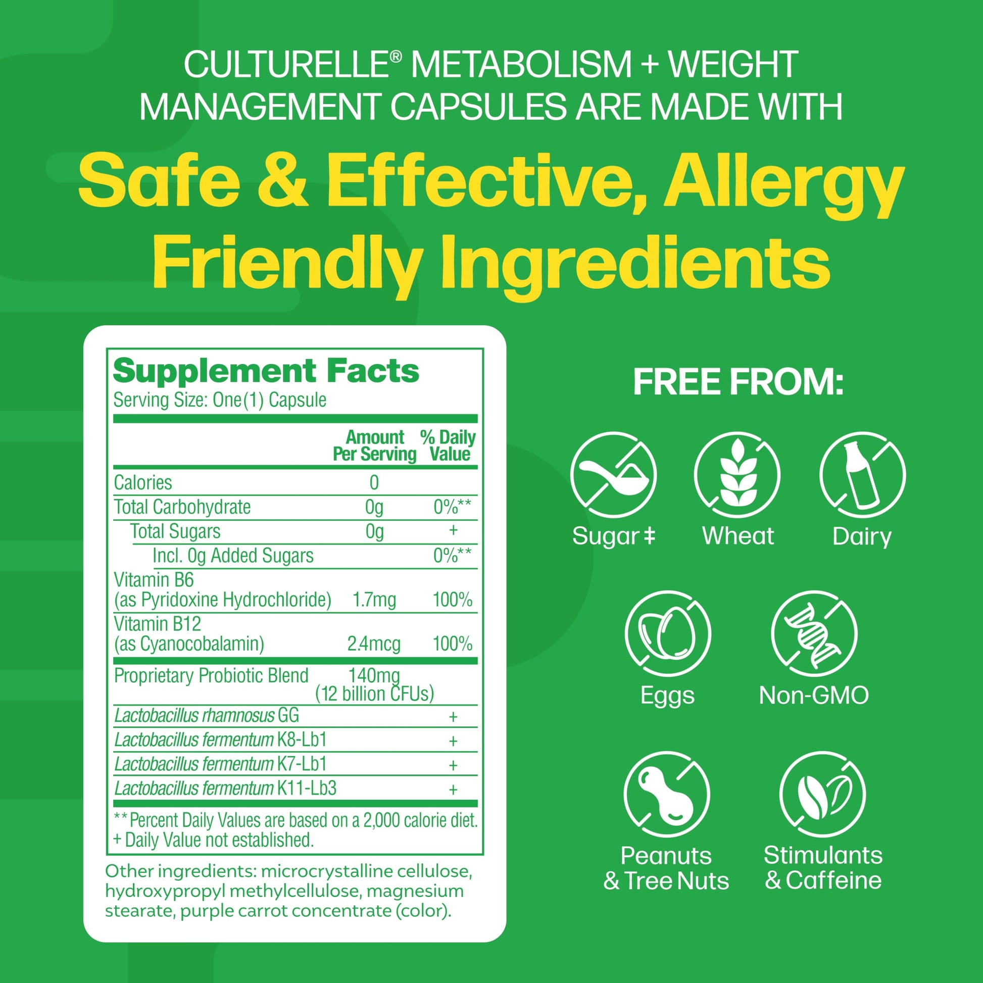 Culturelle Metabolism + Weight Management with SlimBiotics® Probiotic Capsules – 30 Count – Helps Safely Manage Weight - Promotes Healthy Metabolism and Physical & Mental Energy Culturelle uk supplements