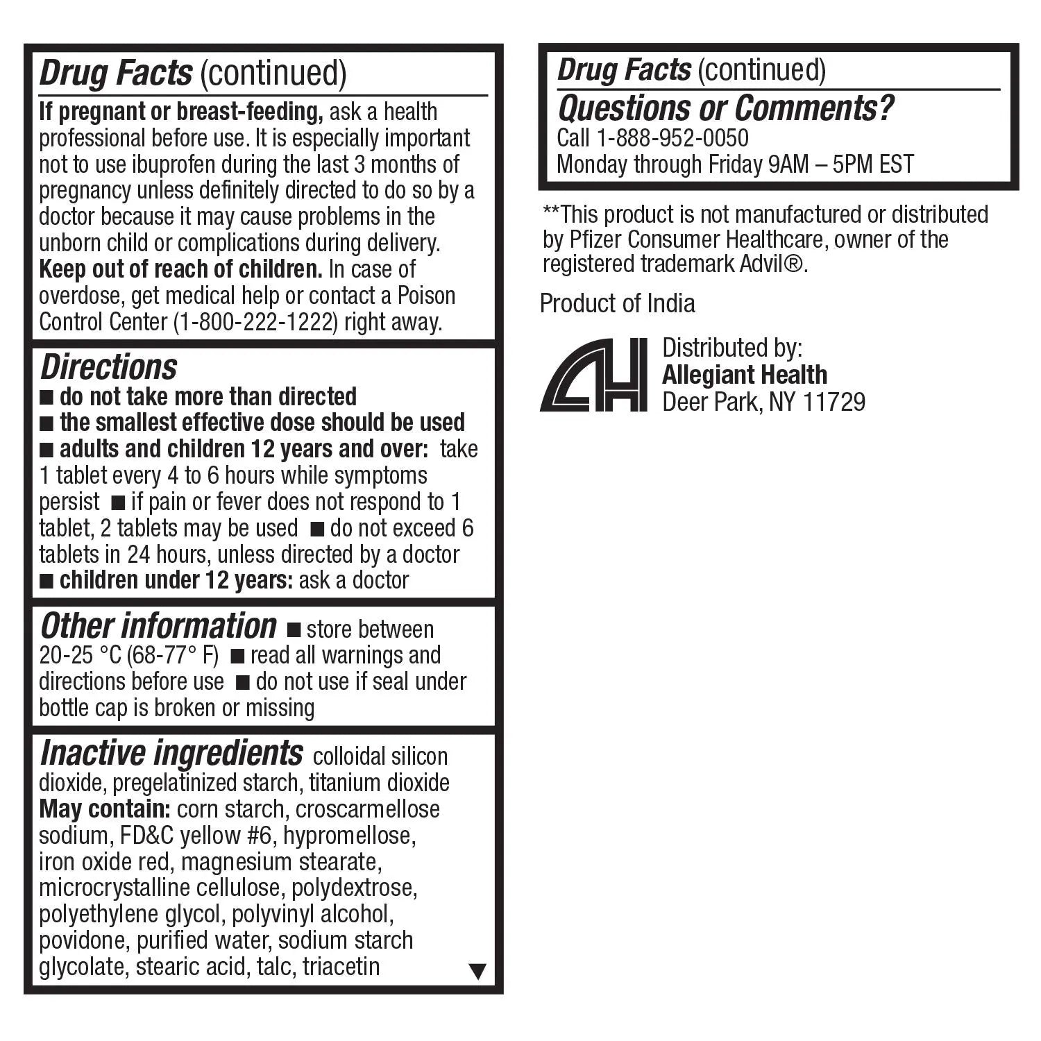 HealthA2Z® Ibuprofen Caplets 200mg | Pain Reliever & Fever Reducer | 24 Packs of 30 Tablets (720 Tablets Total) | Value Pack | NSAID HealthA2Z uk supplements