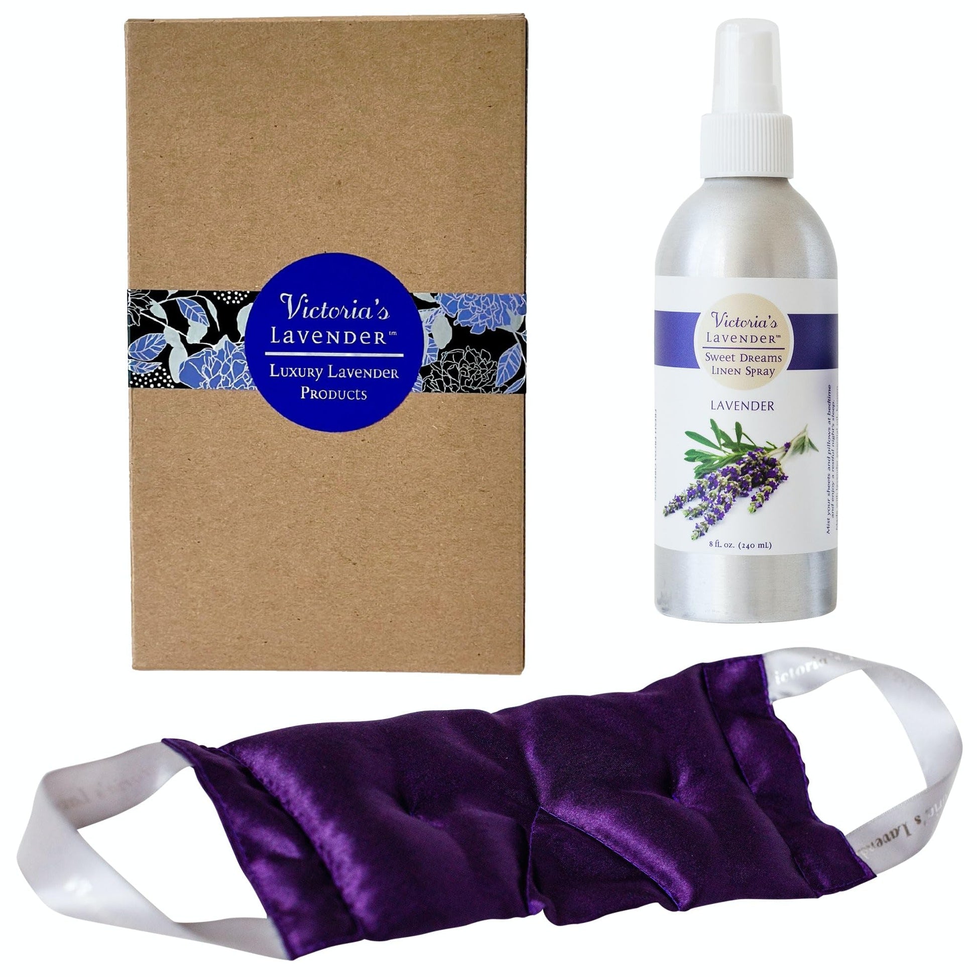 Victoria's Lavender Aromatherapy Eye Mask & Pillow Set - Soothing Lavender Eye Mask Victoria's Lavender uk supplements