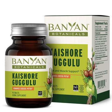 Banyan Botanicals Kaishore Guggulu – Organic Joint Support Supplement – Traditional Blend that Supports Healthy Joints, Muscles, and Connective Tissue* – 90 tablets – Non-GMO Sustainably Sourced Vegan Banyan Botanicals uk supplements