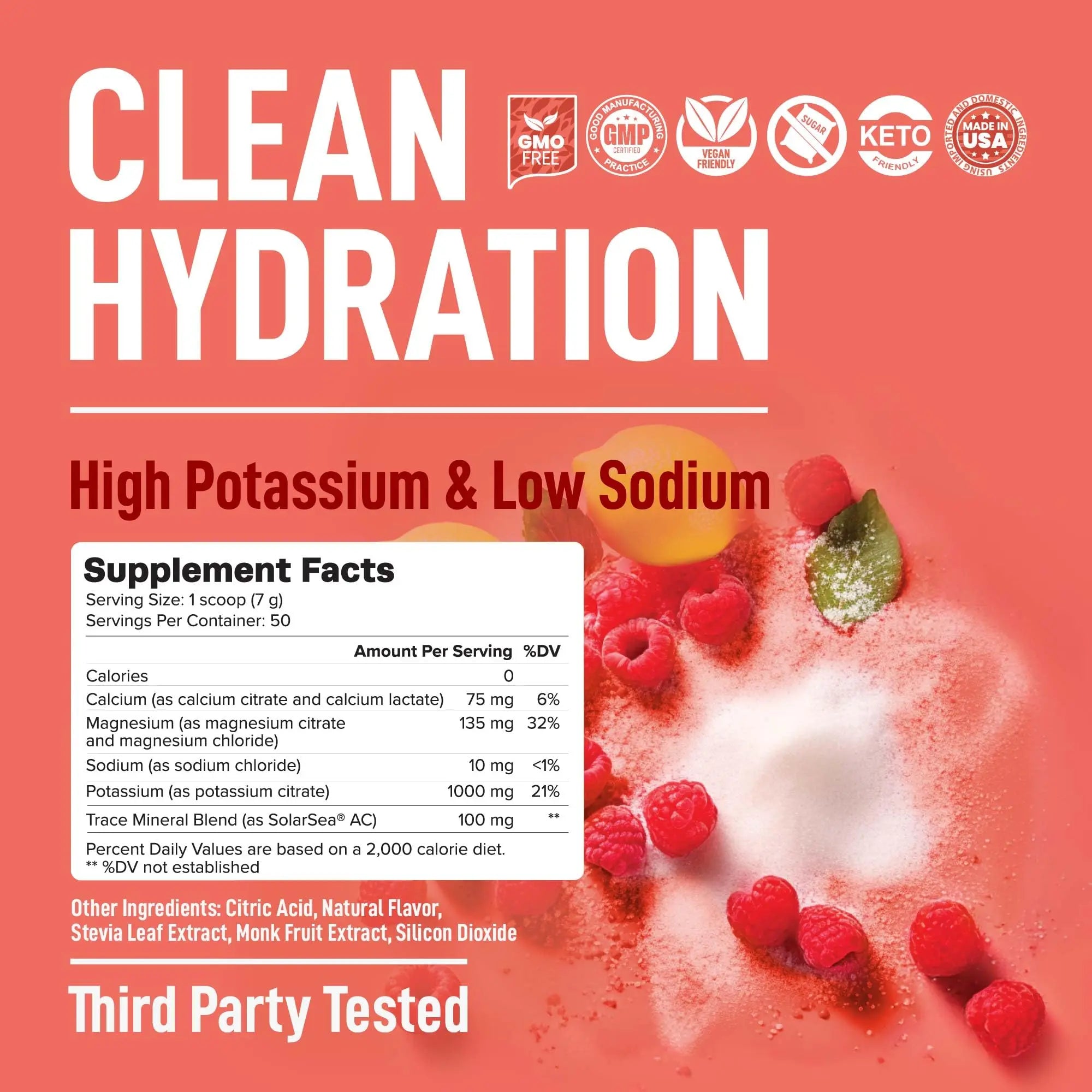 Keppi Electrolytes Powder – Raspberry Lemonade Flavor 50 Servings – No Sugar Hydration Supplement with Magnesium, Potassium, Sodium – Keto, Vegan Keppi uk supplements