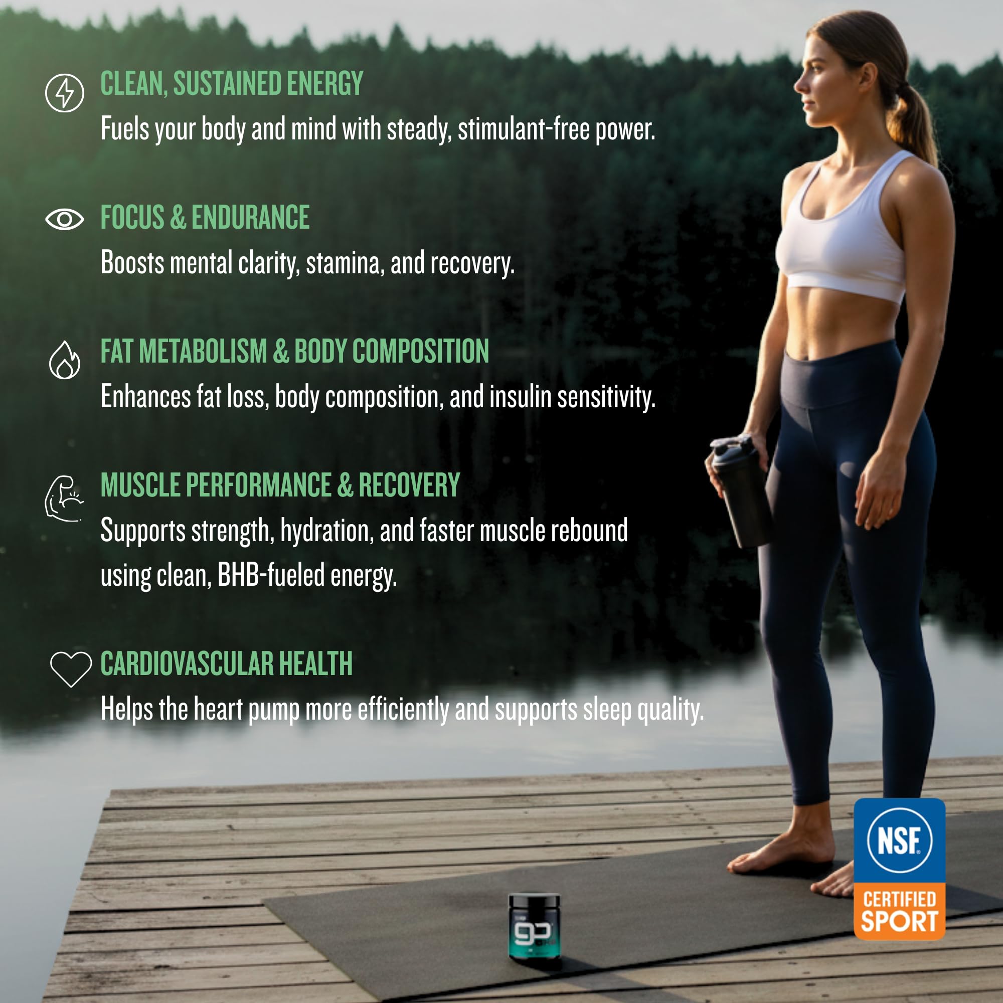CleanForm Nutrition goBHB® Clean Energy Powder | NSF Sport Certified | Cellular Fuel with BHB Salts | Enhances Endurance, Mental Clarity, Hydration & Recovery | No Caffeine or Sugar | Neutral Flavor CleanForm Nutrition uk supplements
