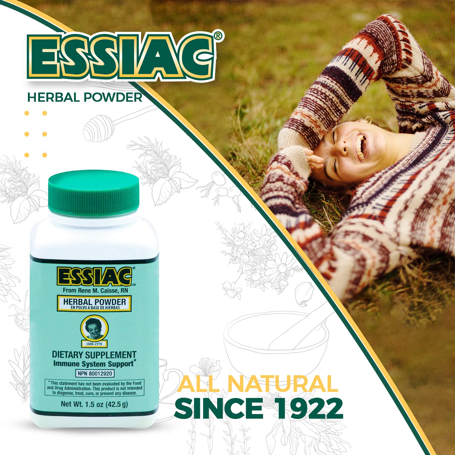Essiac PowderESSIAC Original Herbal Tea Powder – 1.5 oz Bottle | Powerful Antioxidant Blend to Help Promote Overall Health & Well-Being | Original Formula from 1922 (1) Essiac uk supplements