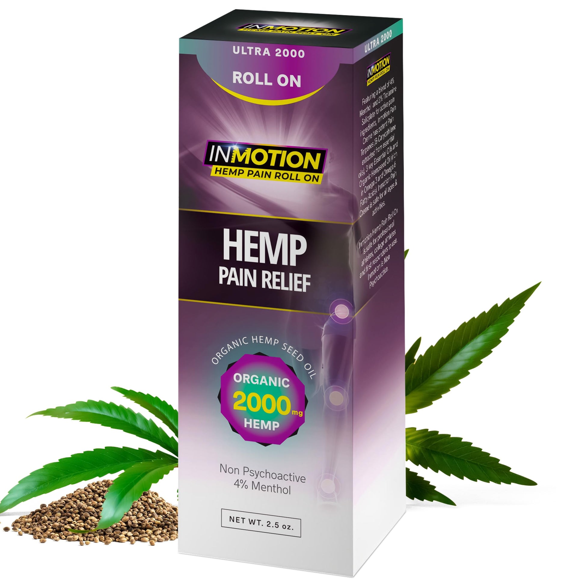 Inmotion Hemp Roll On for Pain Relief - Premium Ultra Strength Fast Acting, Long Lasting, Odorless Hemp Oil Roll On Pain Reliever for Joint, Muscle, & Back InMotion Hemp uk supplements