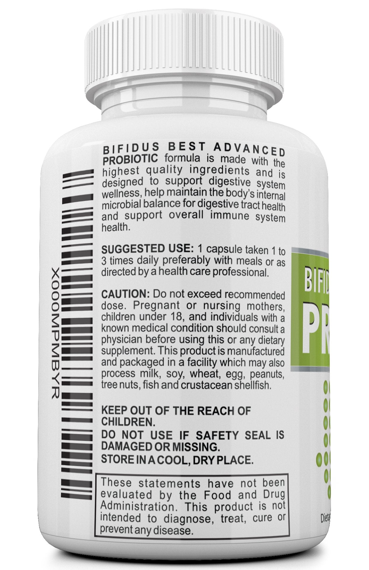 Fast Natural Bloating Relief - Bifidus Best Advanced Probiotic 60 Day + Kombucha Guide - Premium Probiotics for Men and Women - for Intestinal Problems, Bloating, Diarrhea, Gas, Bladder, UTI Alice Foods uk supplements