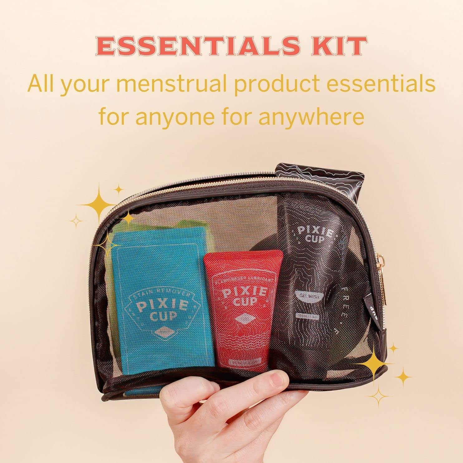 Pixie Cup Menstrual Cup Cleaner Kit - Sterilizer Wash, Public Restroom Carry Cup, 20 Wipes Pixie Cup uk supplements