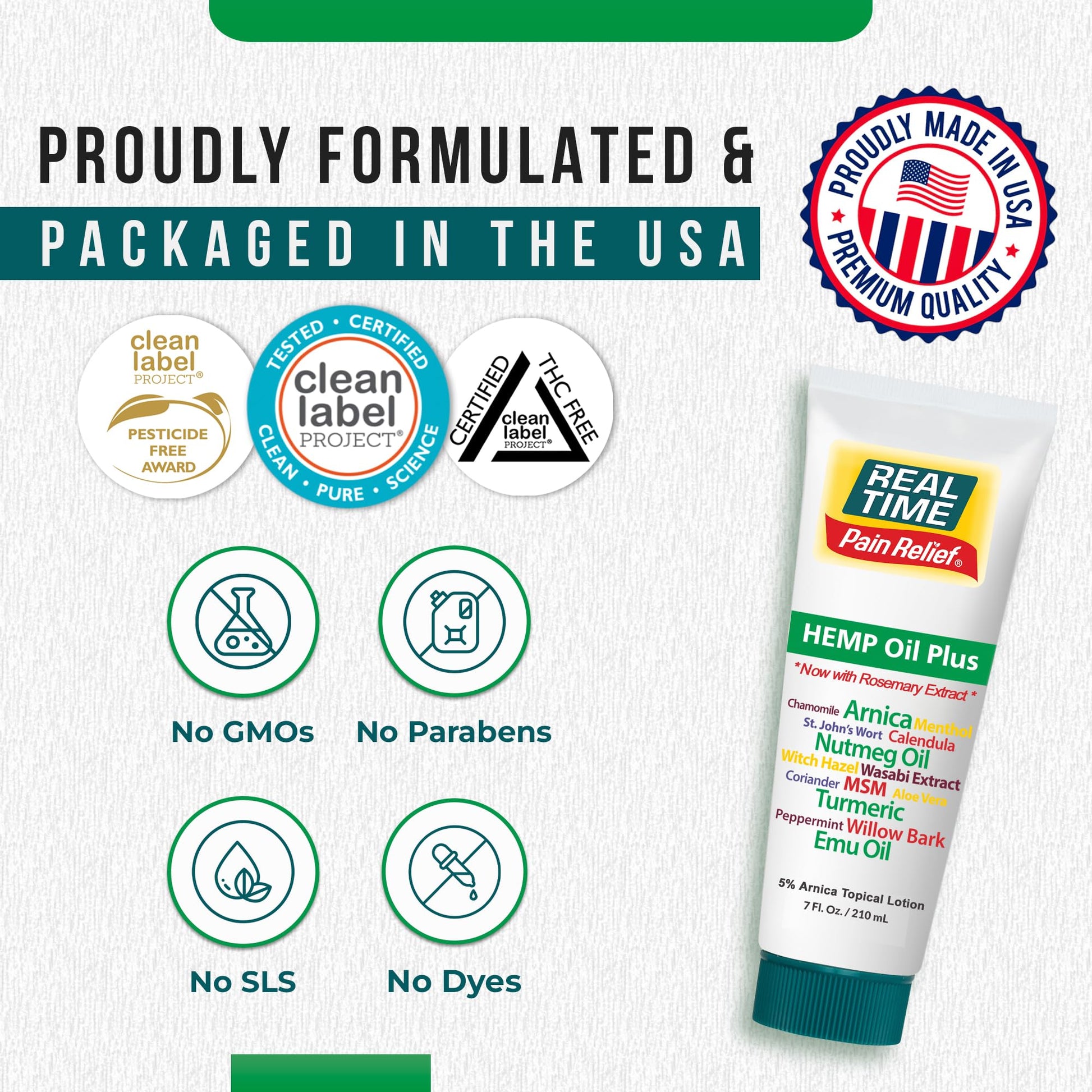 Real Time Pain Relief Hemp Oil Plus 7 oz Tube | 20 Natural Ingredients: 5% Arnica, Turmeric & More | Fast-Absorbing Lotion for Muscles, Hands, Feet, Ankles, Back, Shoulders & Knees Real Time Pain Relief uk supplements