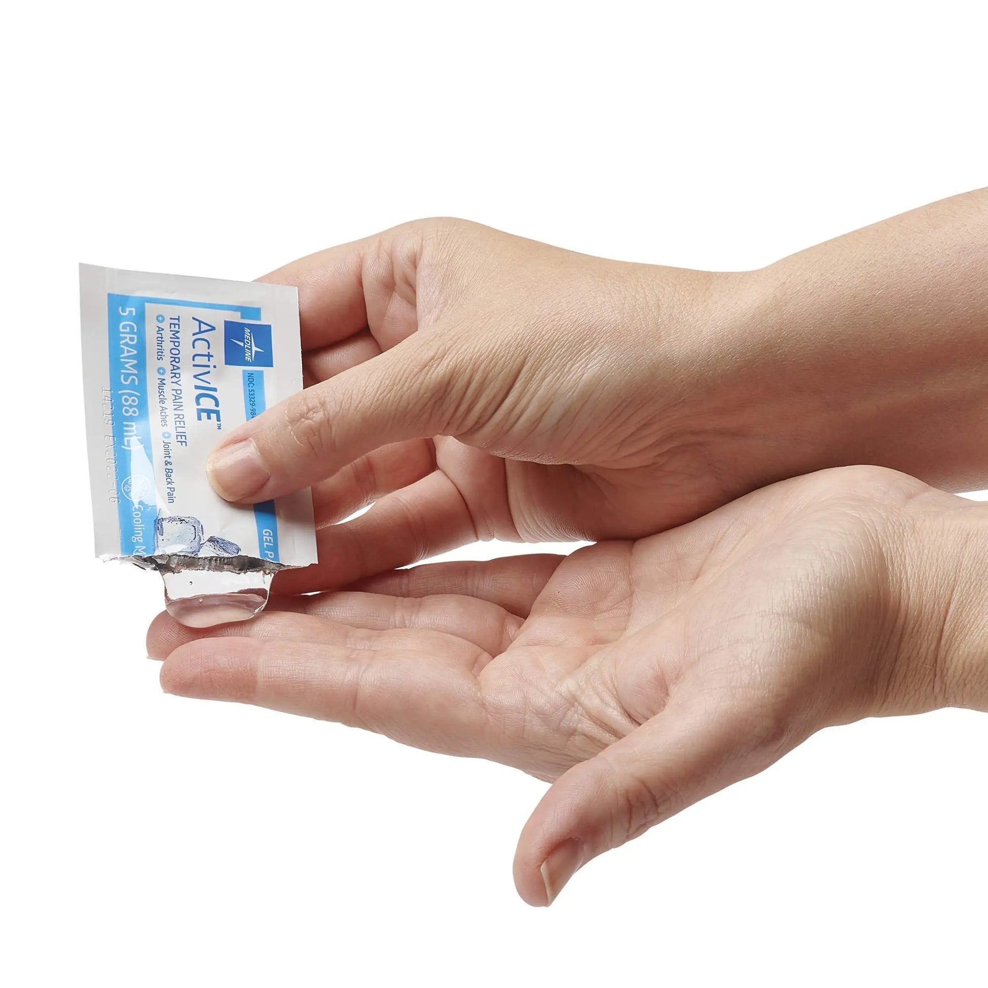 Medline ActivICE Topical Pain Reliever Gel, Great for Arthritis, Muscle Aches and Back Injuries, 5 grams - 100 Packs Medline uk supplements