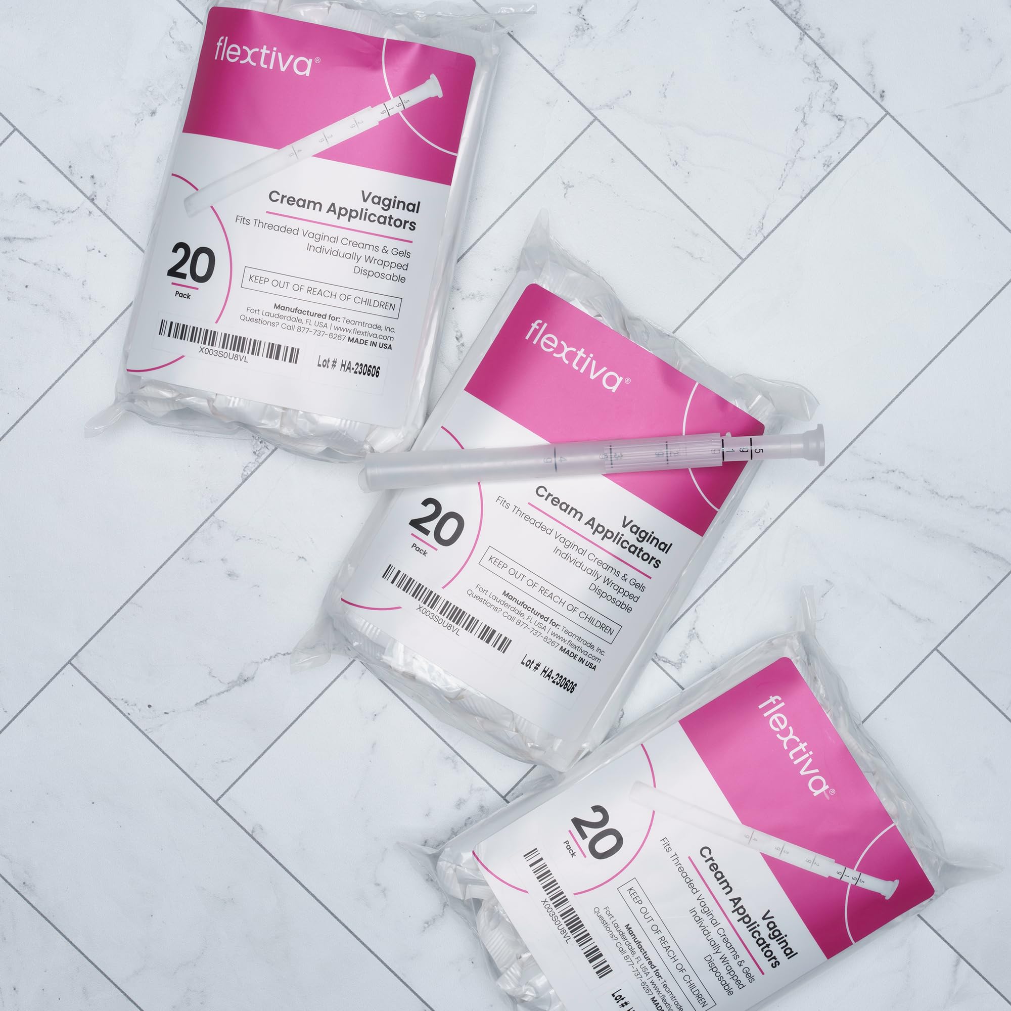 Flextiva Disposable Plastic Vaginal Cream Applicators - Threaded End to Fit OTC Gel or Cream Products Flextiva uk supplements