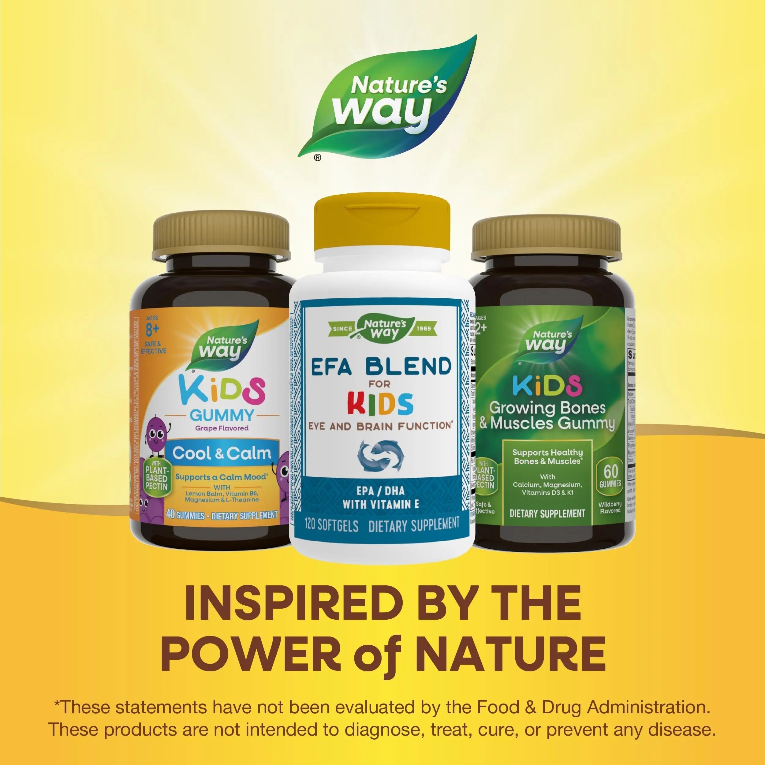 Nature's Way EFA Blend for Kids with vitamin E, Supports Eye and Brain Function*, 120 Softgels Nature's Way uk supplements