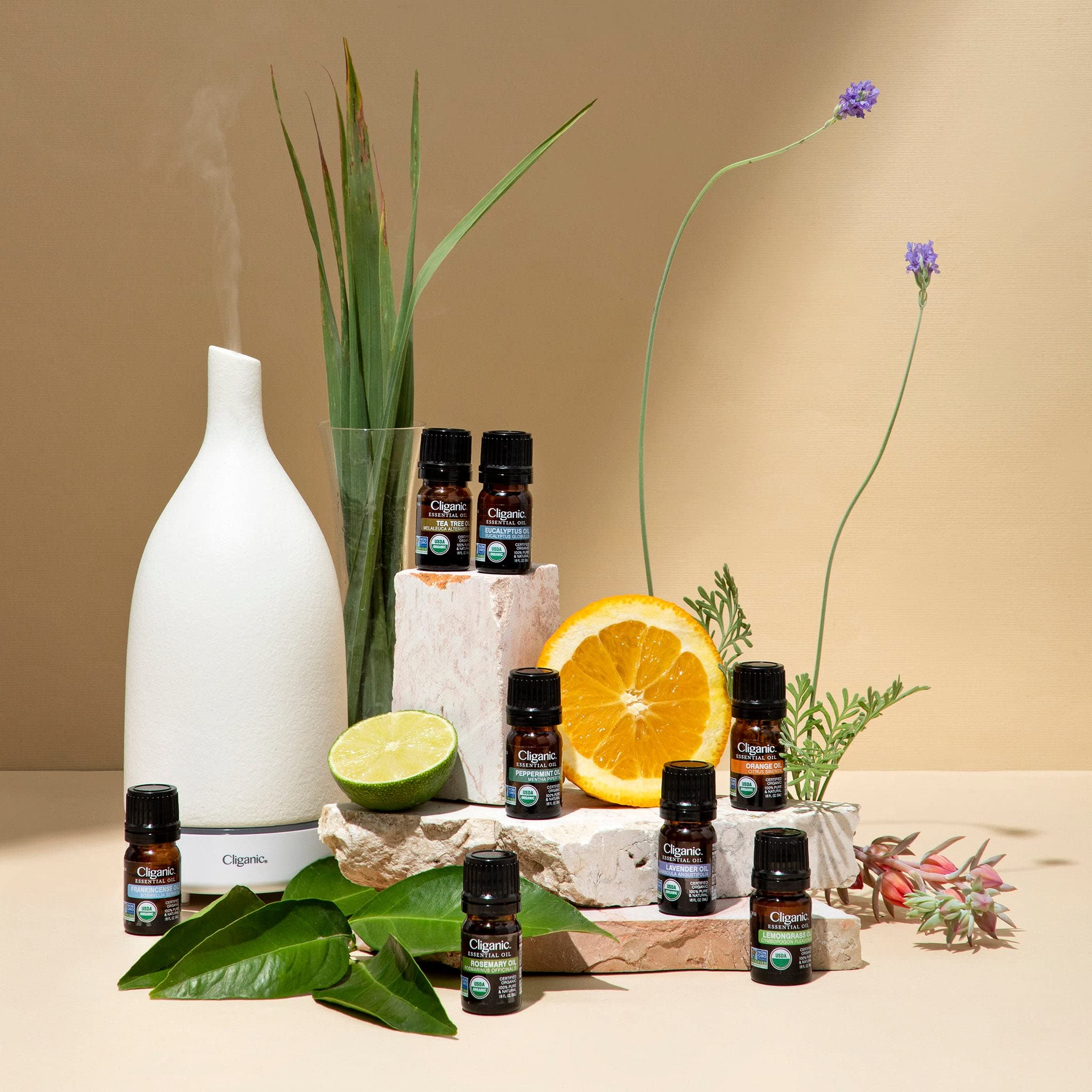 Cliganic Organic Peppermint Essential Oil - 100% Pure Natural for Aromatherapy Diffuser Cliganic uk supplements
