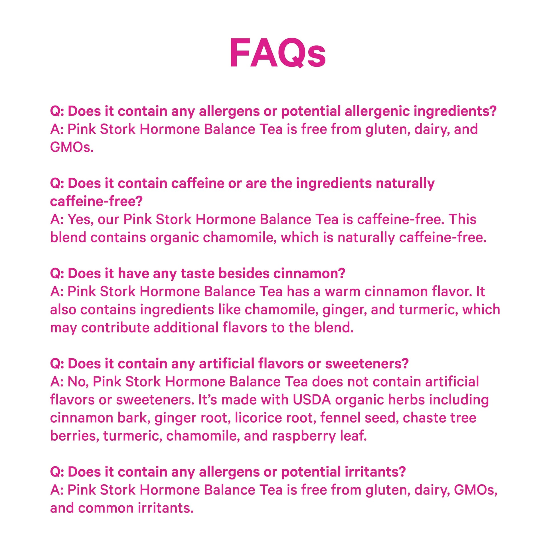 Pink Stork Hormone Balance Tea for Women – Red Raspberry Leaf & Chasteberry (Vitex) – Organic Herbal Tea for PMS, Menstrual Cycle & Perimenopause Support – Caffeine-Free Cinnamon Blend – 30 Cups Pink Stork uk supplements