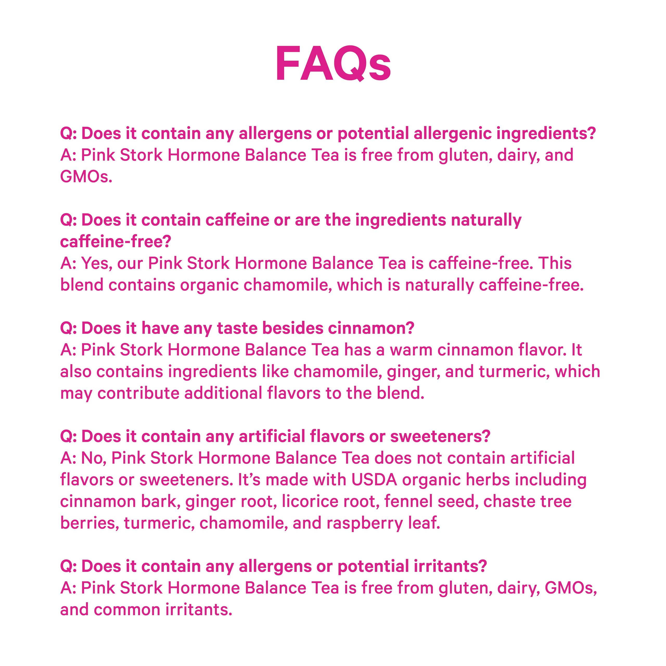 Pink Stork Hormone Balance Tea for Women – Red Raspberry Leaf & Chasteberry (Vitex) – Organic Herbal Tea for PMS, Menstrual Cycle & Perimenopause Support – Caffeine-Free Cinnamon Blend – 30 Cups Pink Stork uk supplements