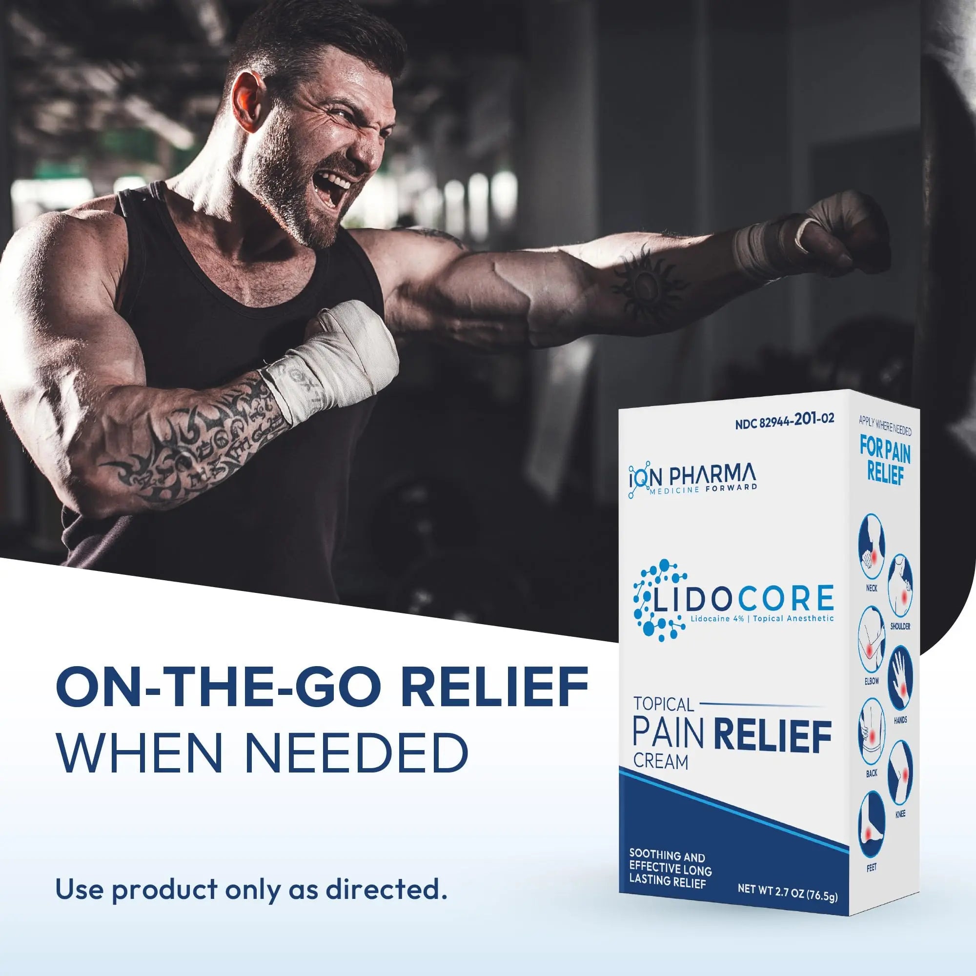 Lidocore Pain Relief Cream with 4% Lidocaine | Maximum Strength OTC | Safe & Compliant formula | Minor cuts, scrapes, insect bites, cold sores | Non-Greasy, Odor-free, Fragrance-Free | 2.7 oz (76.5 g) Lidocore uk supplements