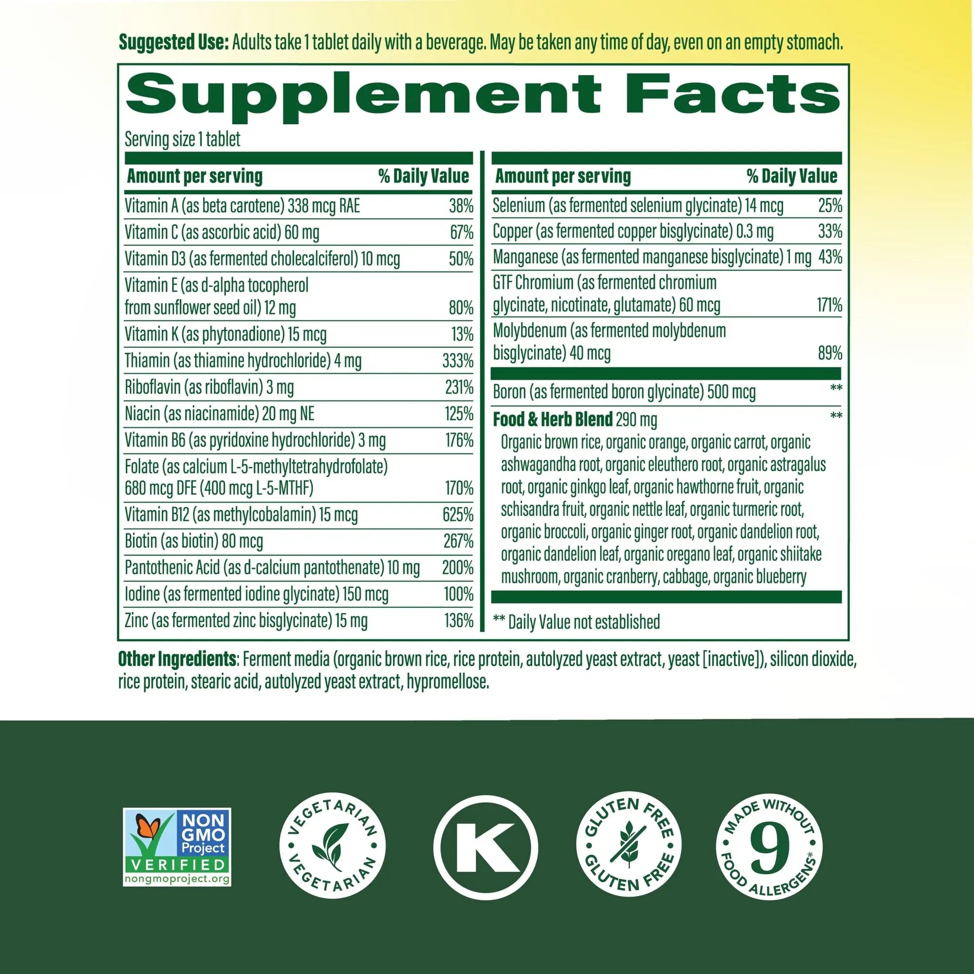 MegaFood Multivitamin for Men 40+ One Daily Mens Multivitamins - Methylated B12, Vitamin D3, B6, C & Zinc, Muscle & Bone Health MegaFood uk supplements