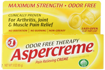 Aspercreme Maximum Strength Pain Relief Cream with Aloe 3 oz. (Pack of 4) for Arthritis Joint & Muscle Pain Aspercreme uk supplements