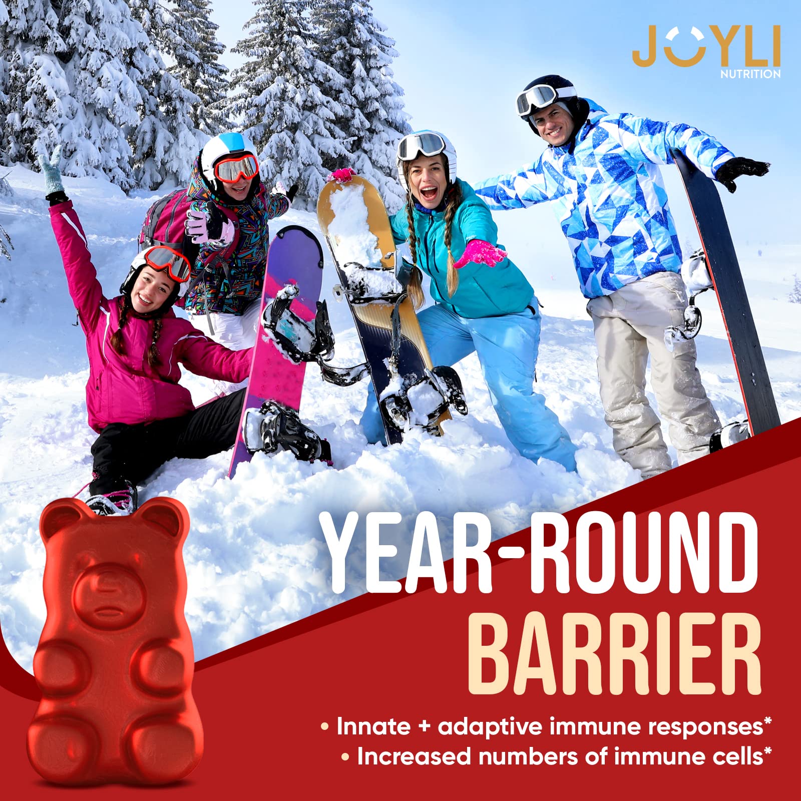 JOYLI Quercetin Gummies - Pure Quercetin with Bromelain Zinc Vitamin C & Vitamin D3 JOYLI Nutrition uk supplements