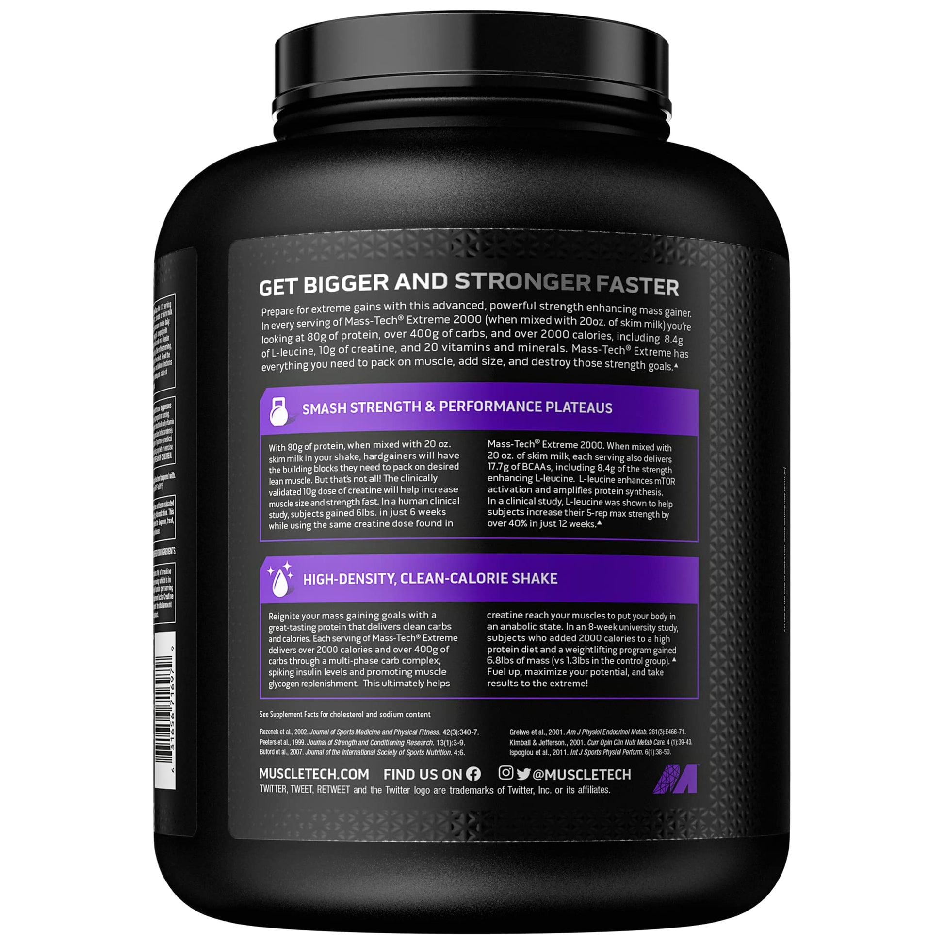 Muscletech Mass Gainer Mass-Tech Extreme 2000, Muscle Builder Whey Protein Powder MuscleTech uk supplements