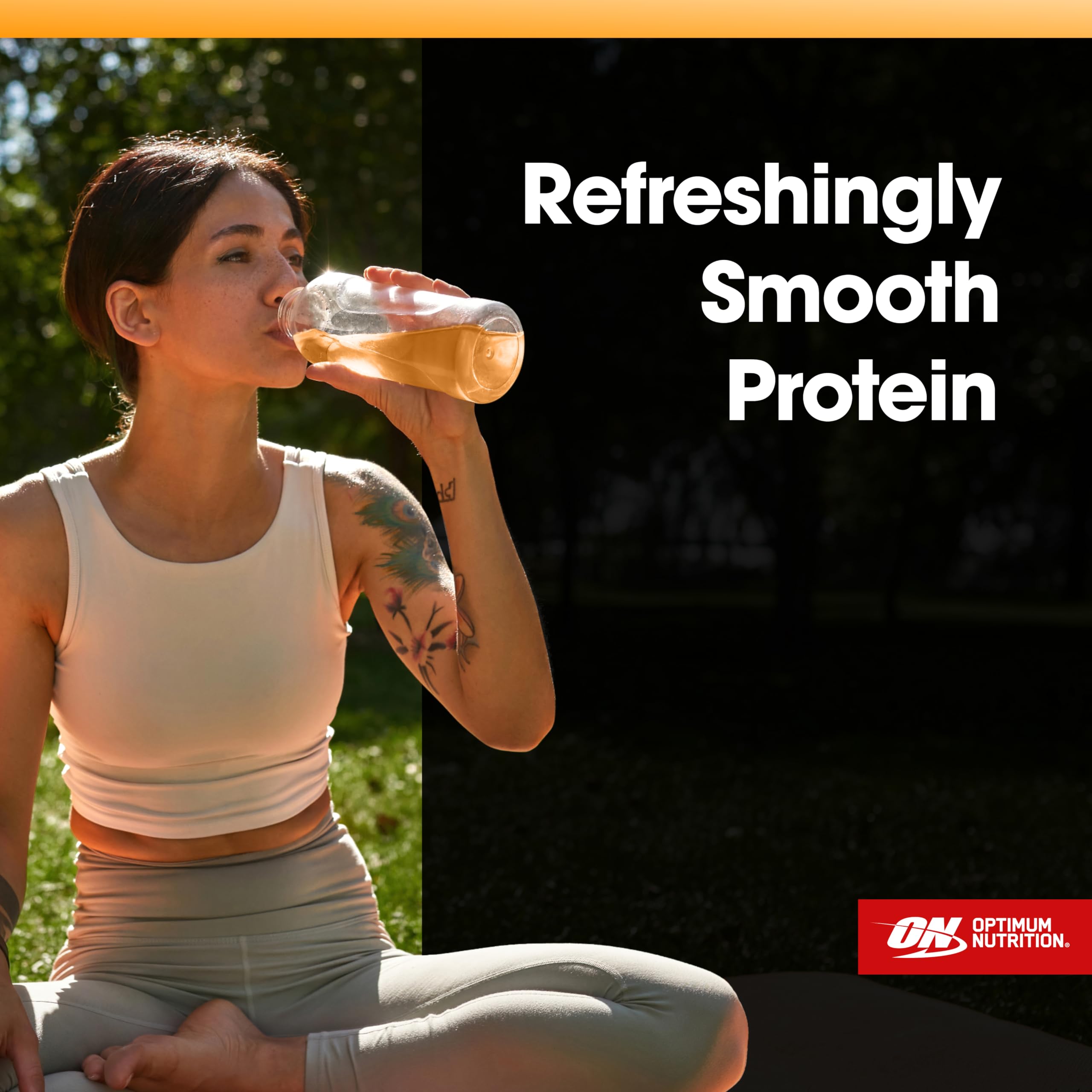 Optimum Nutrition Pro Quench, 10g Clear Protein, 10g Collagen peptides & Electrolyte Powder Drink Mix, Tropical Orange Mango, 20 Servings, Optimum Nutrition uk supplements