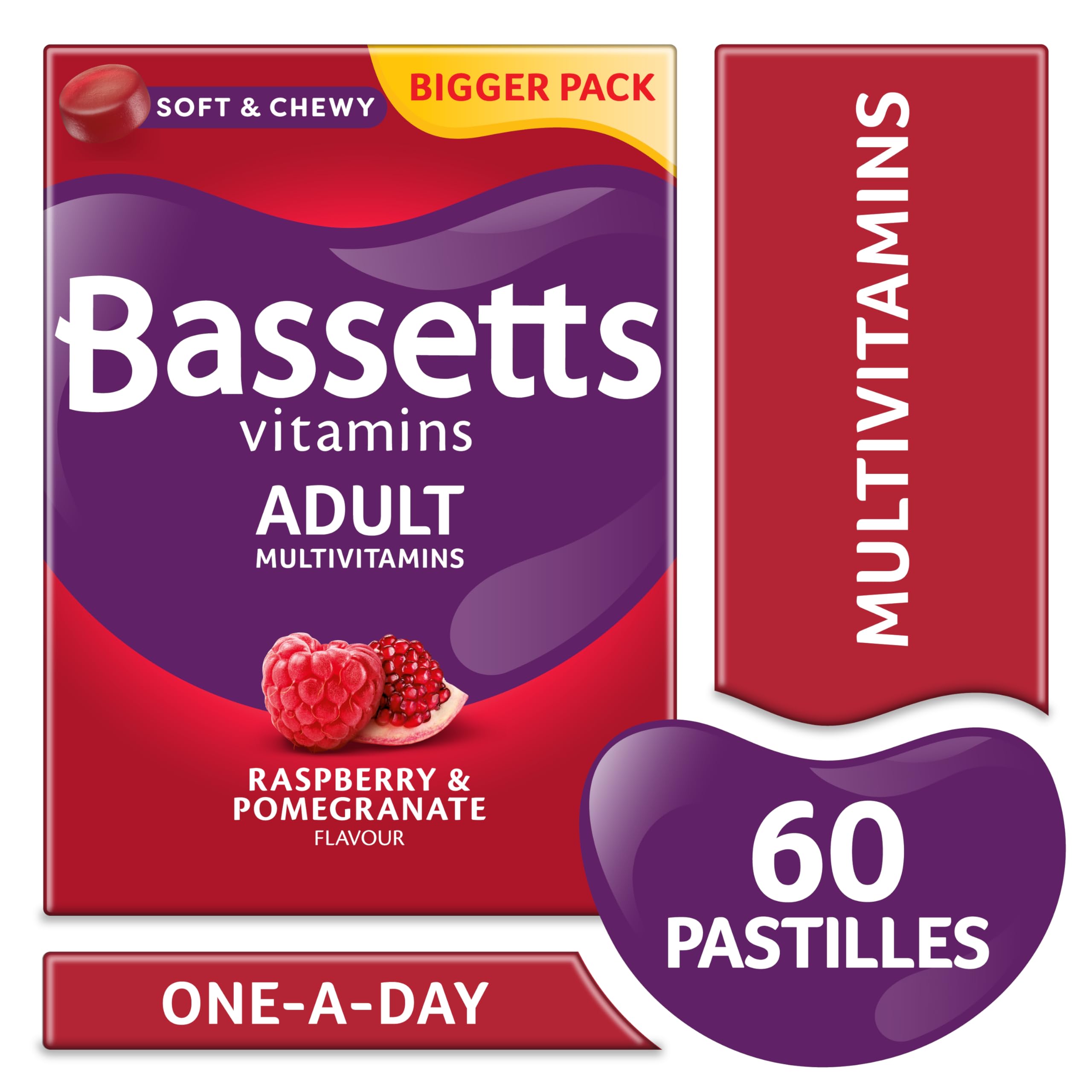 Bassetts Vitamins Adults Multivitamins, 60 Pastilles Bassetts Vitamins uk supplements